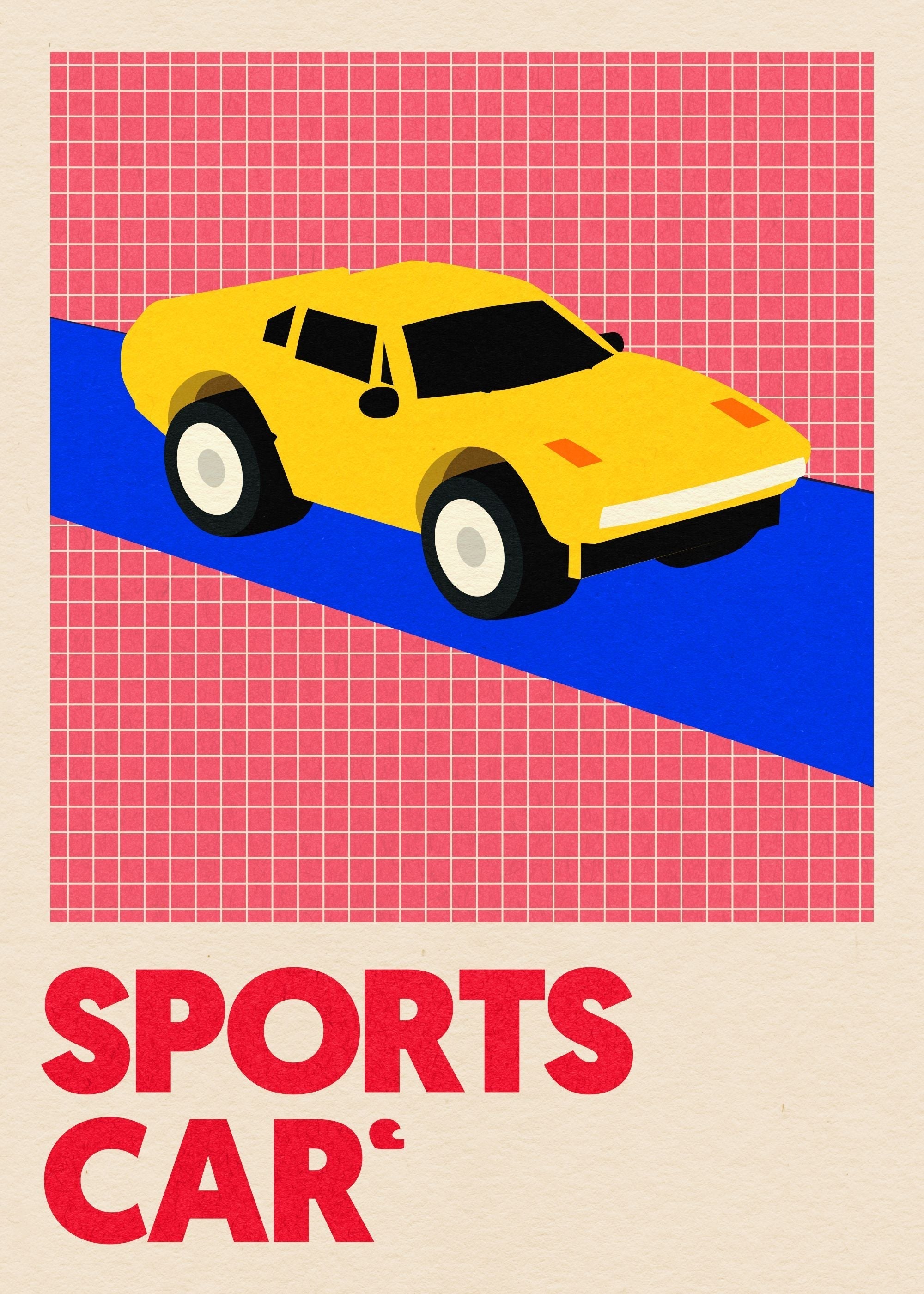 Sports & Cars Art Prints, Modern Motion