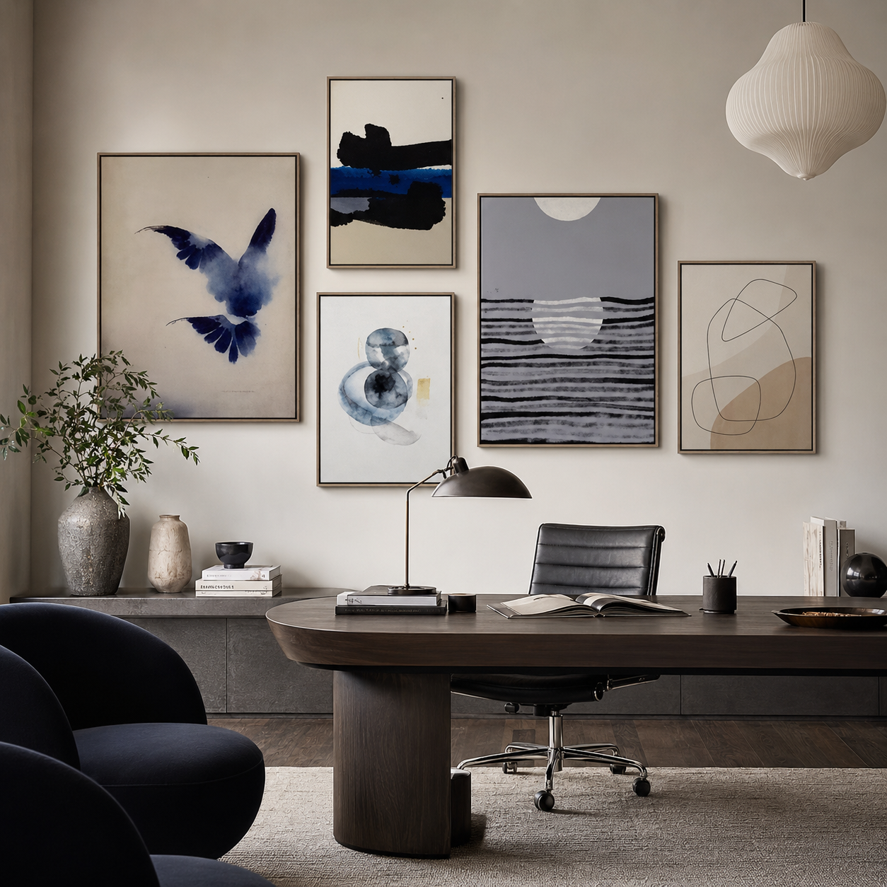 Japandi Calm Home Office