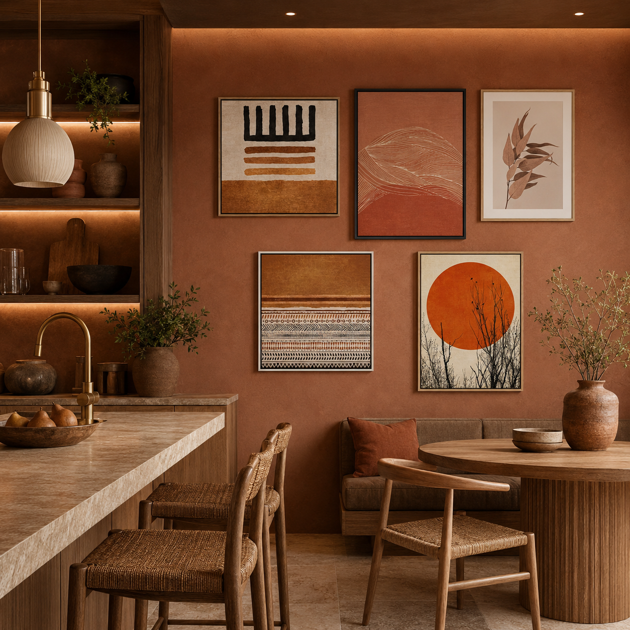 Warm Earth Kitchen