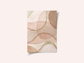 Blush and Brown Abstract