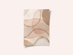 Blush and Brown Abstract
