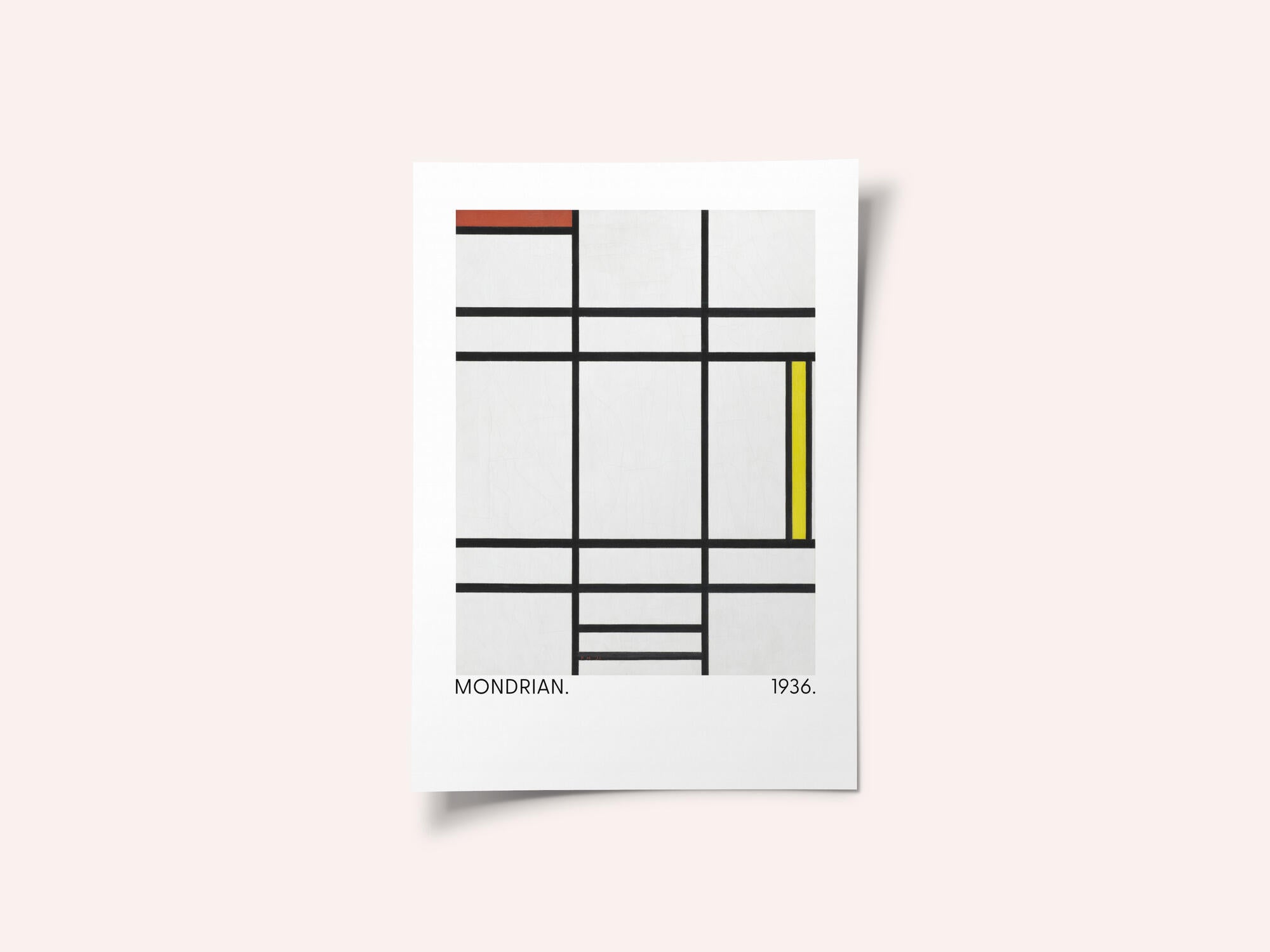 Composition in White, Red, and Yellow 1936
