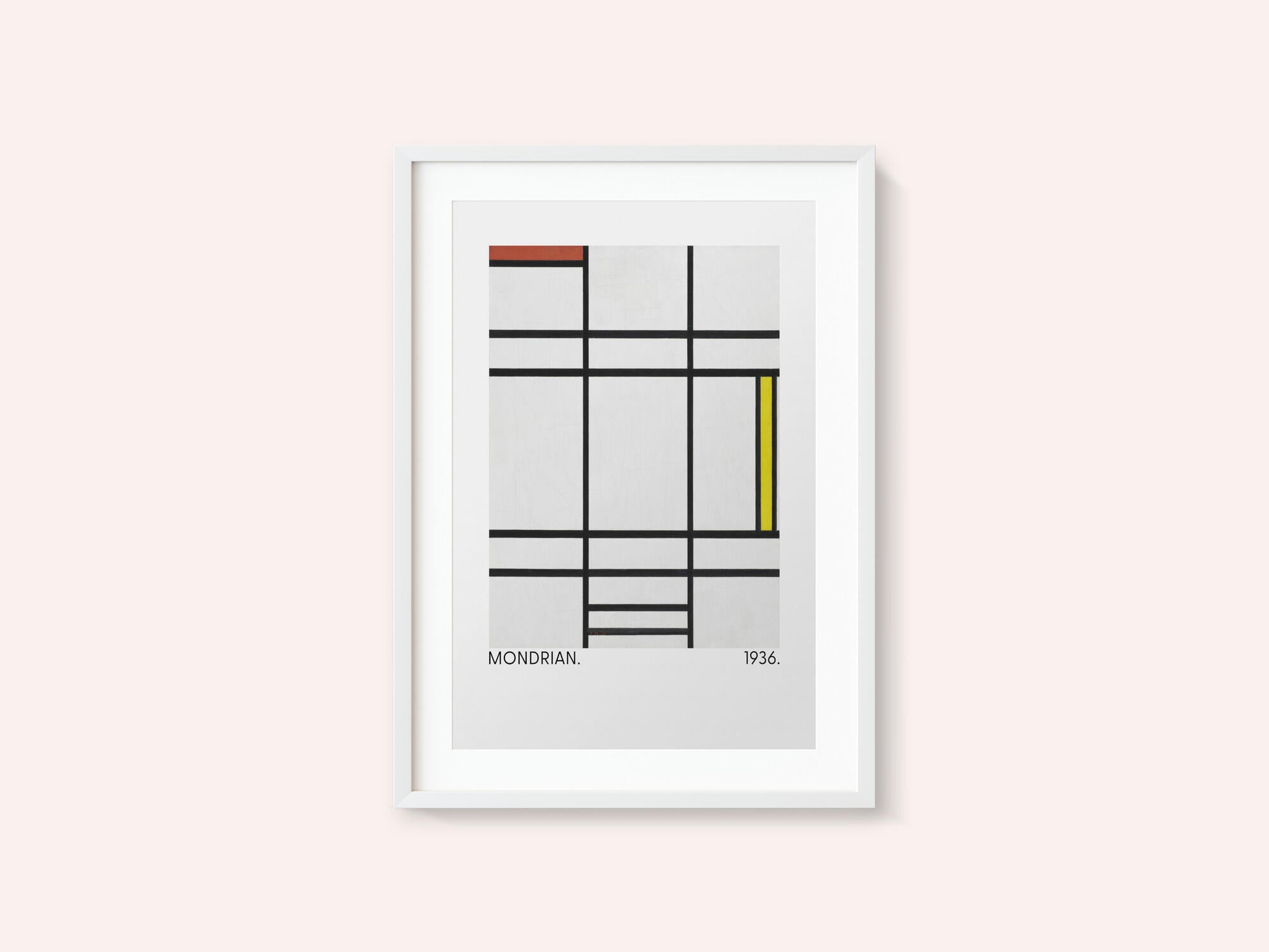 Composition in White, Red, and Yellow 1936