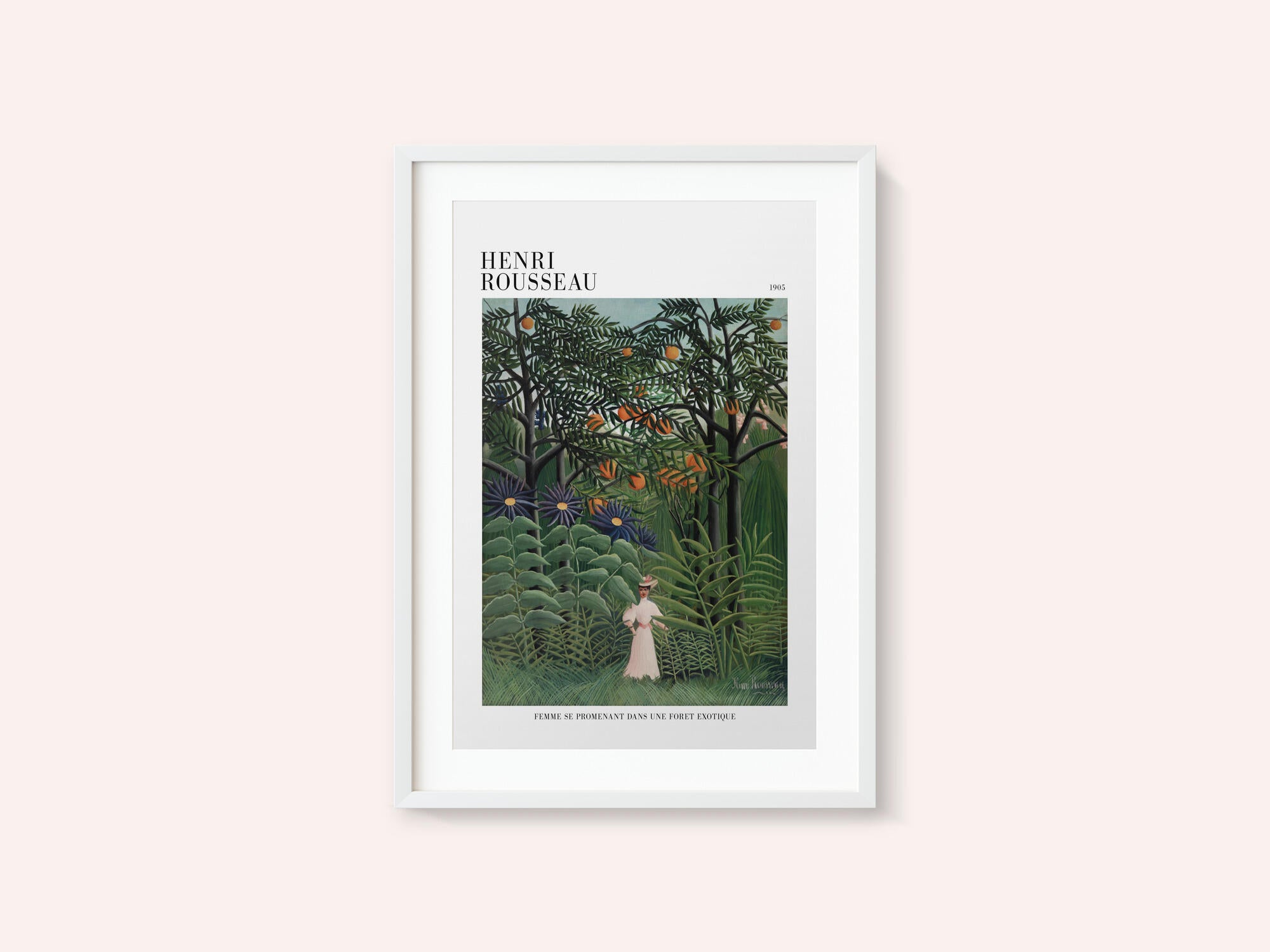 Femme Se Promenant Dans Une Foret Exotique