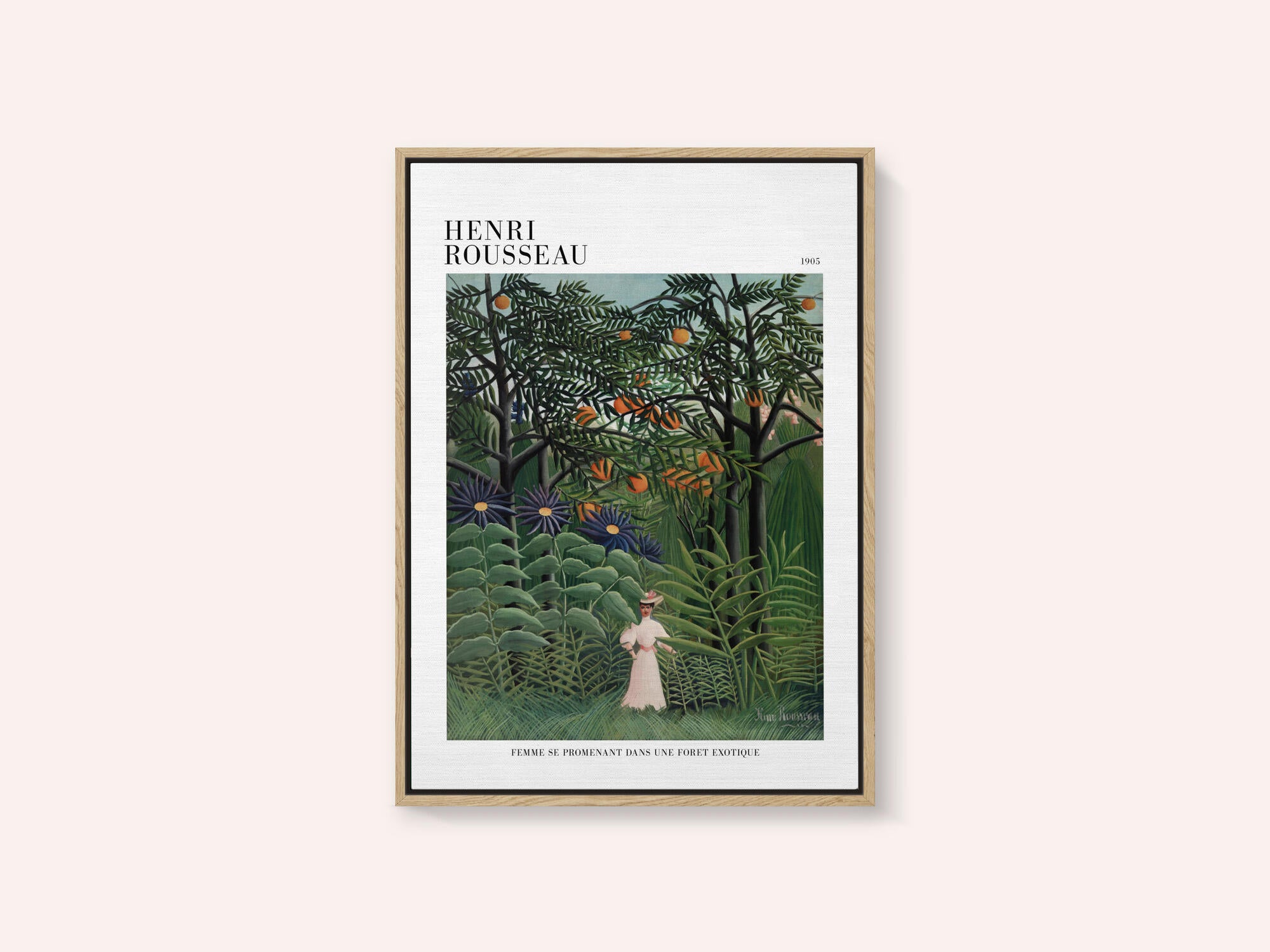 Femme Se Promenant Dans Une Foret Exotique