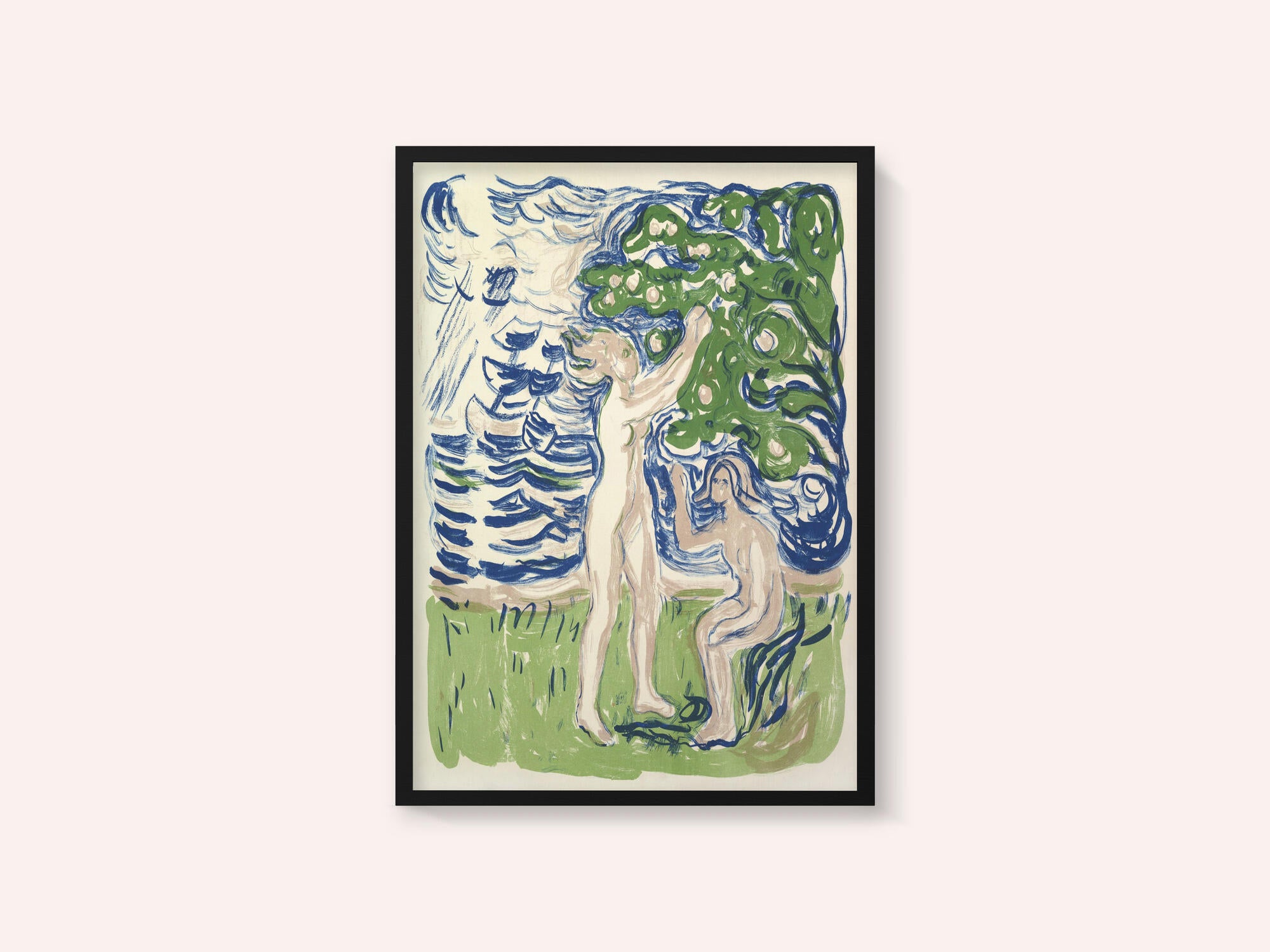 Girls Picking Apples