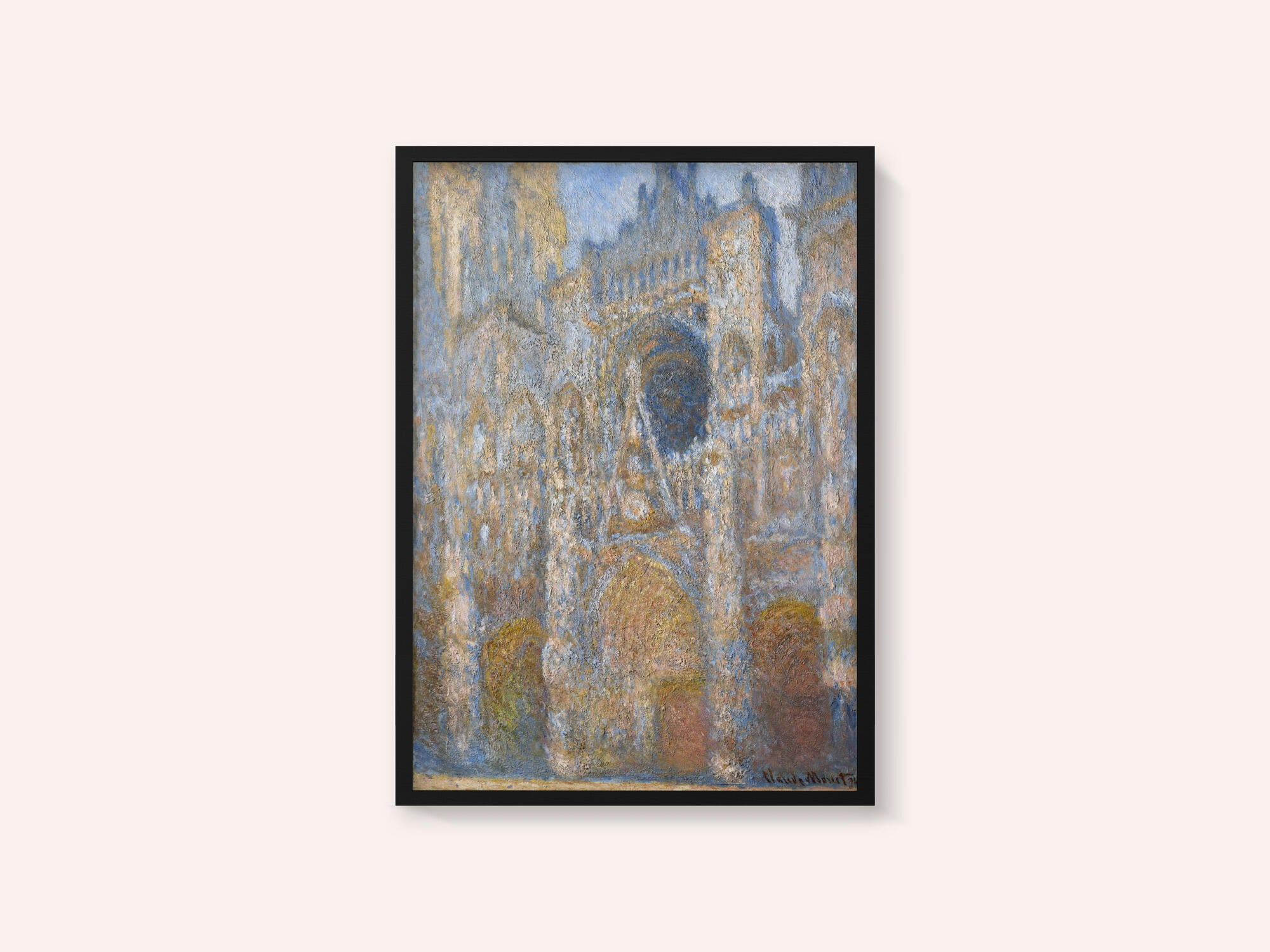 Rouen Cathedral - The Facade in Sunlight