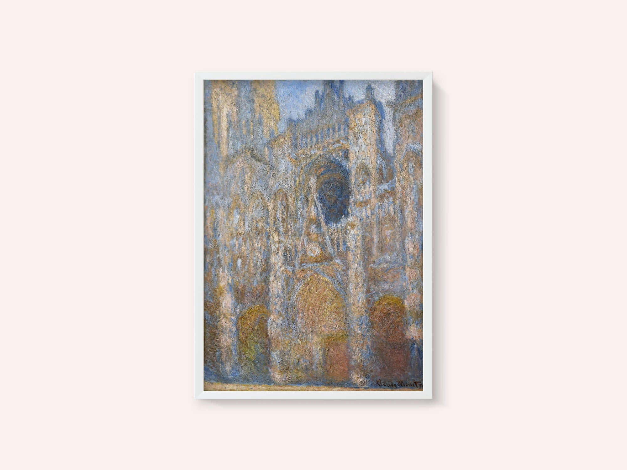 Rouen Cathedral - The Facade in Sunlight