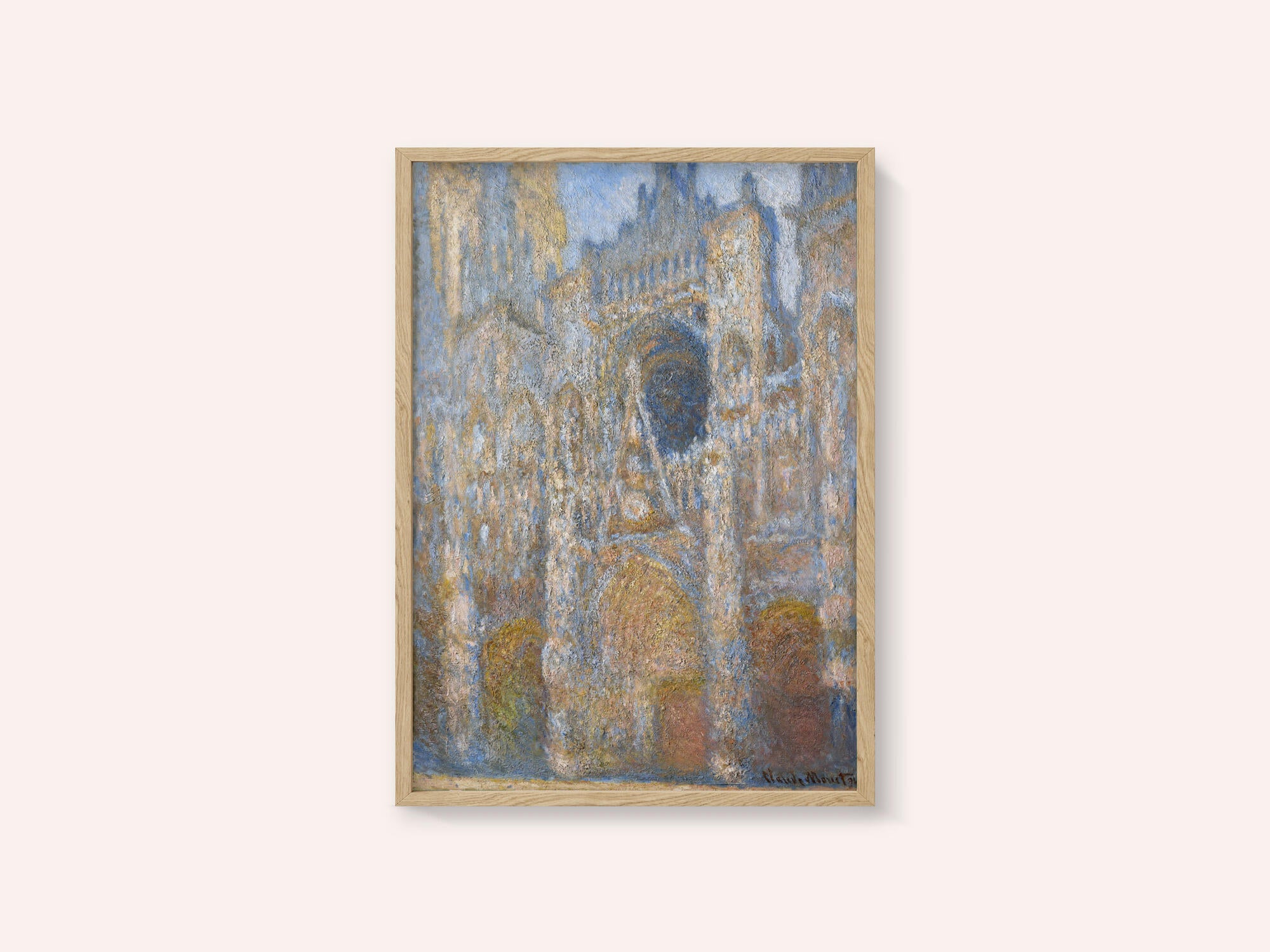 Rouen Cathedral - The Facade in Sunlight