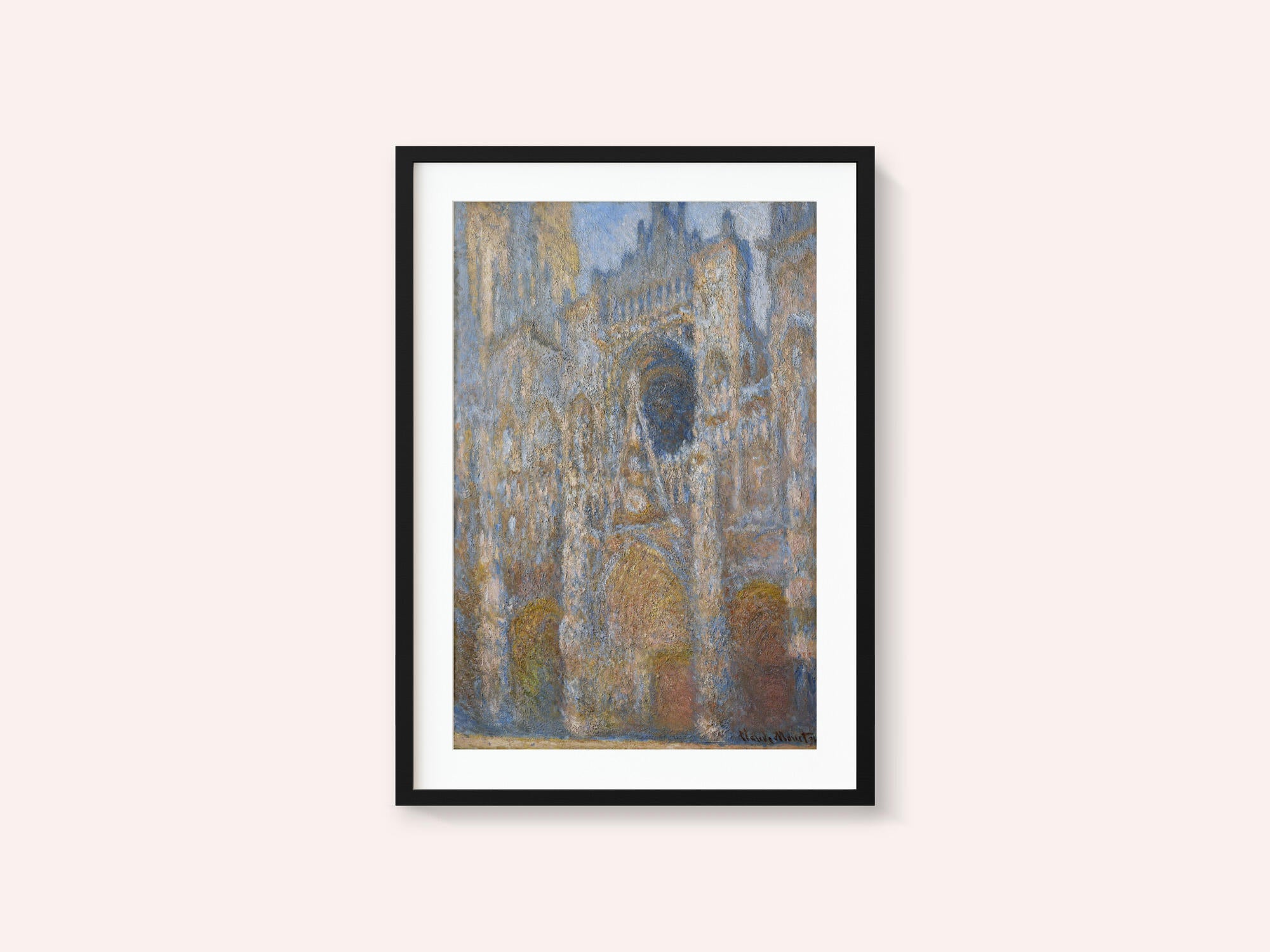 Rouen Cathedral - The Facade in Sunlight