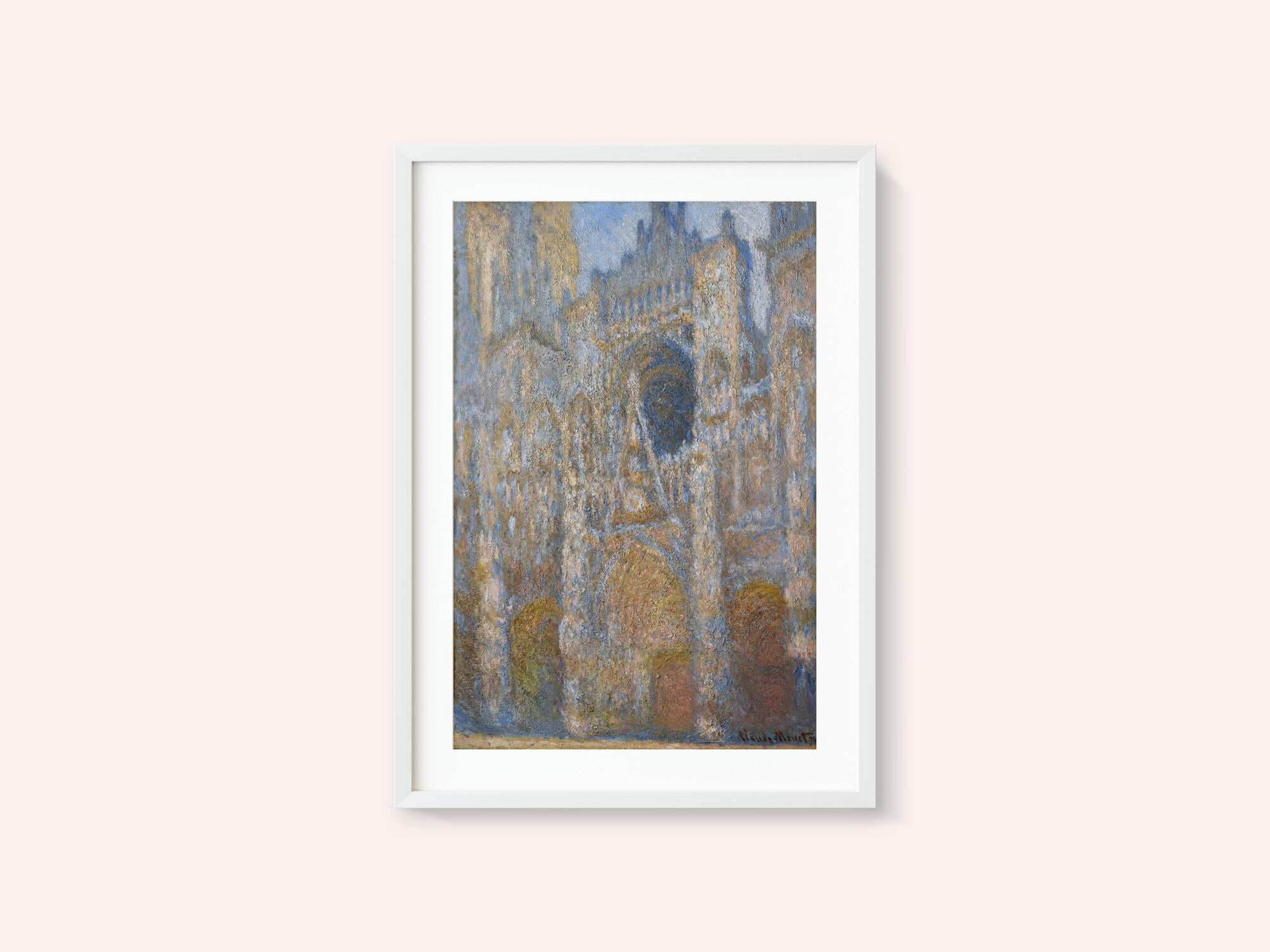 Rouen Cathedral - The Facade in Sunlight