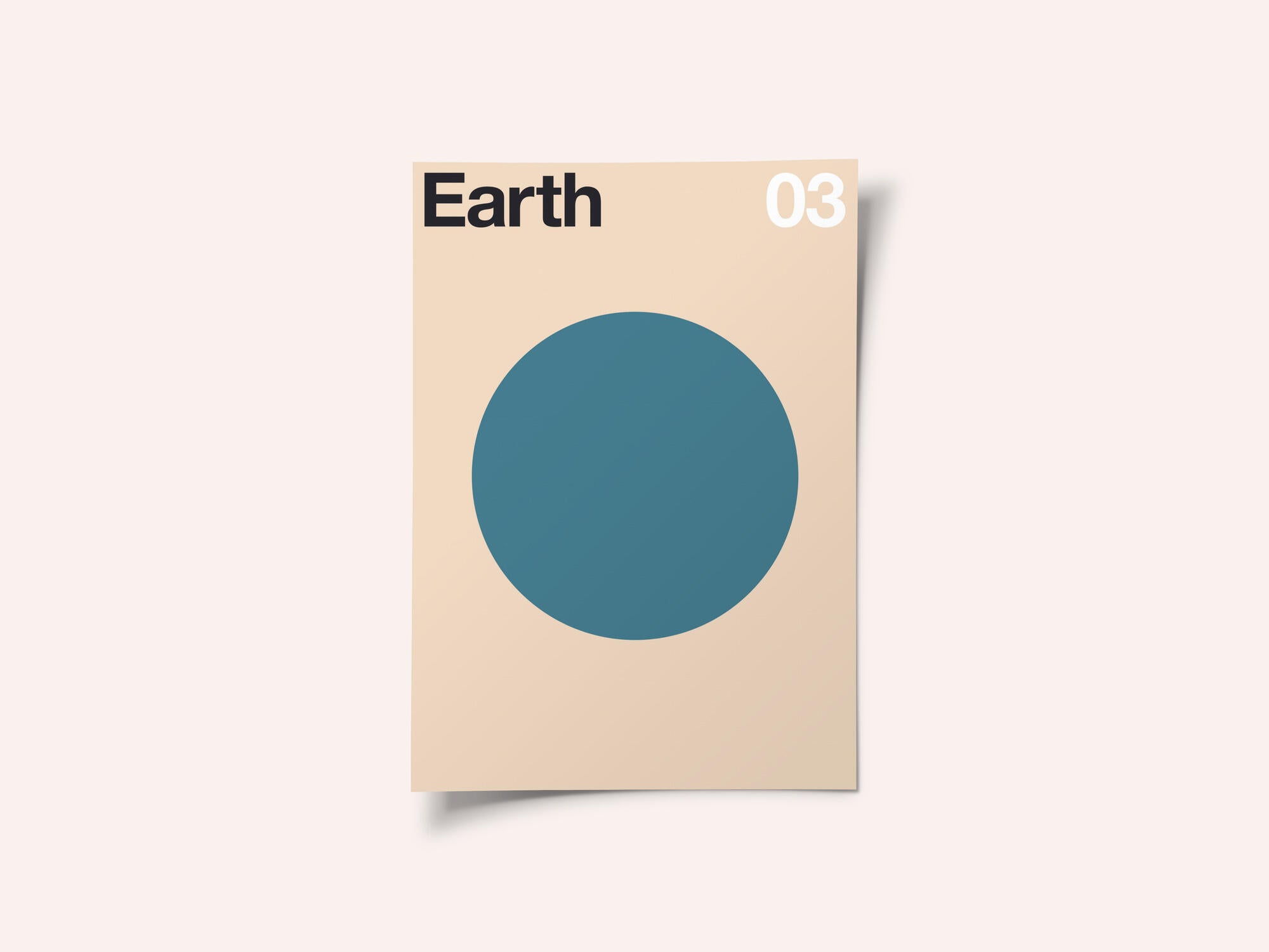 Minimalist Blue Planet