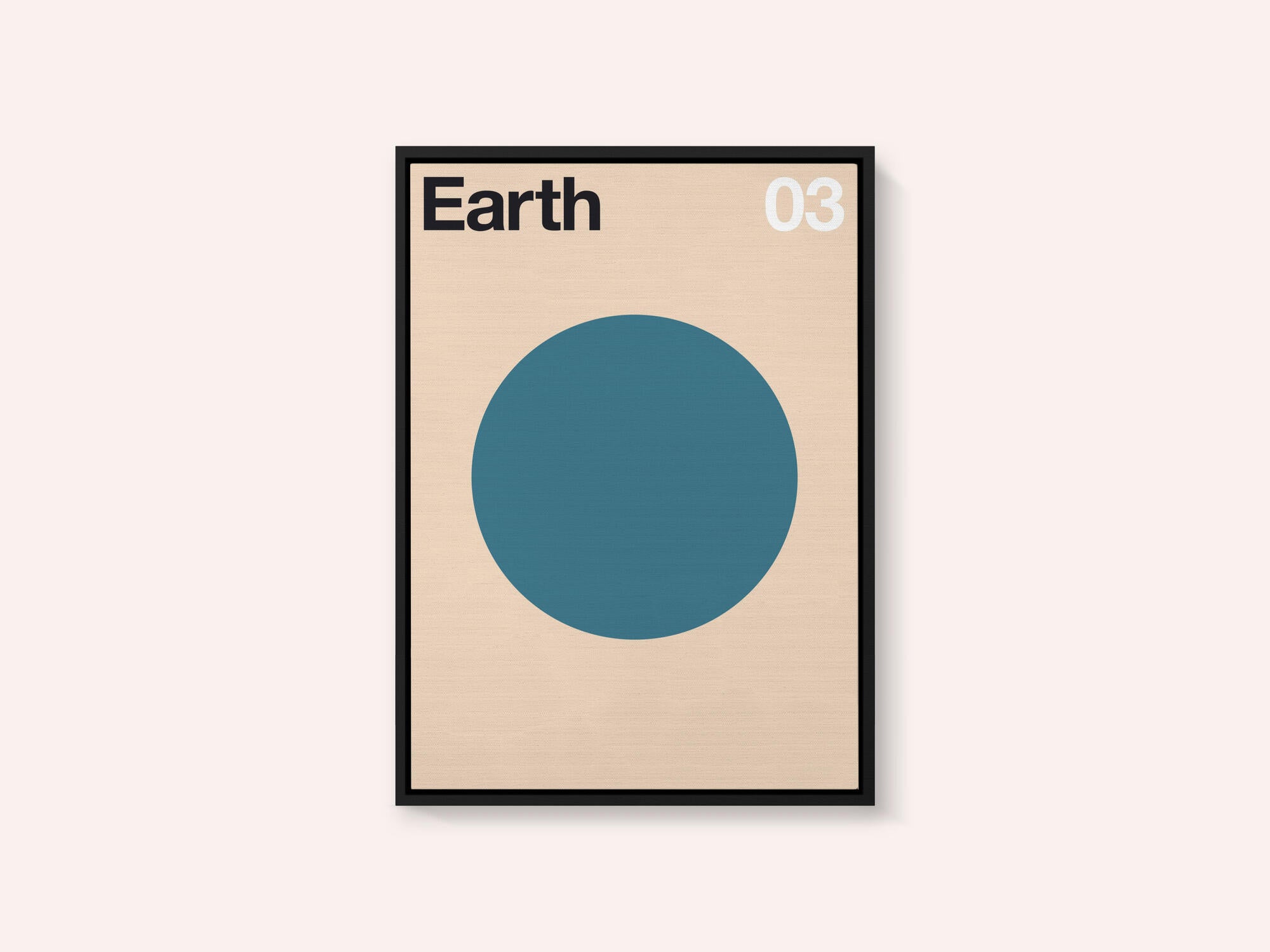 Minimalist Blue Planet