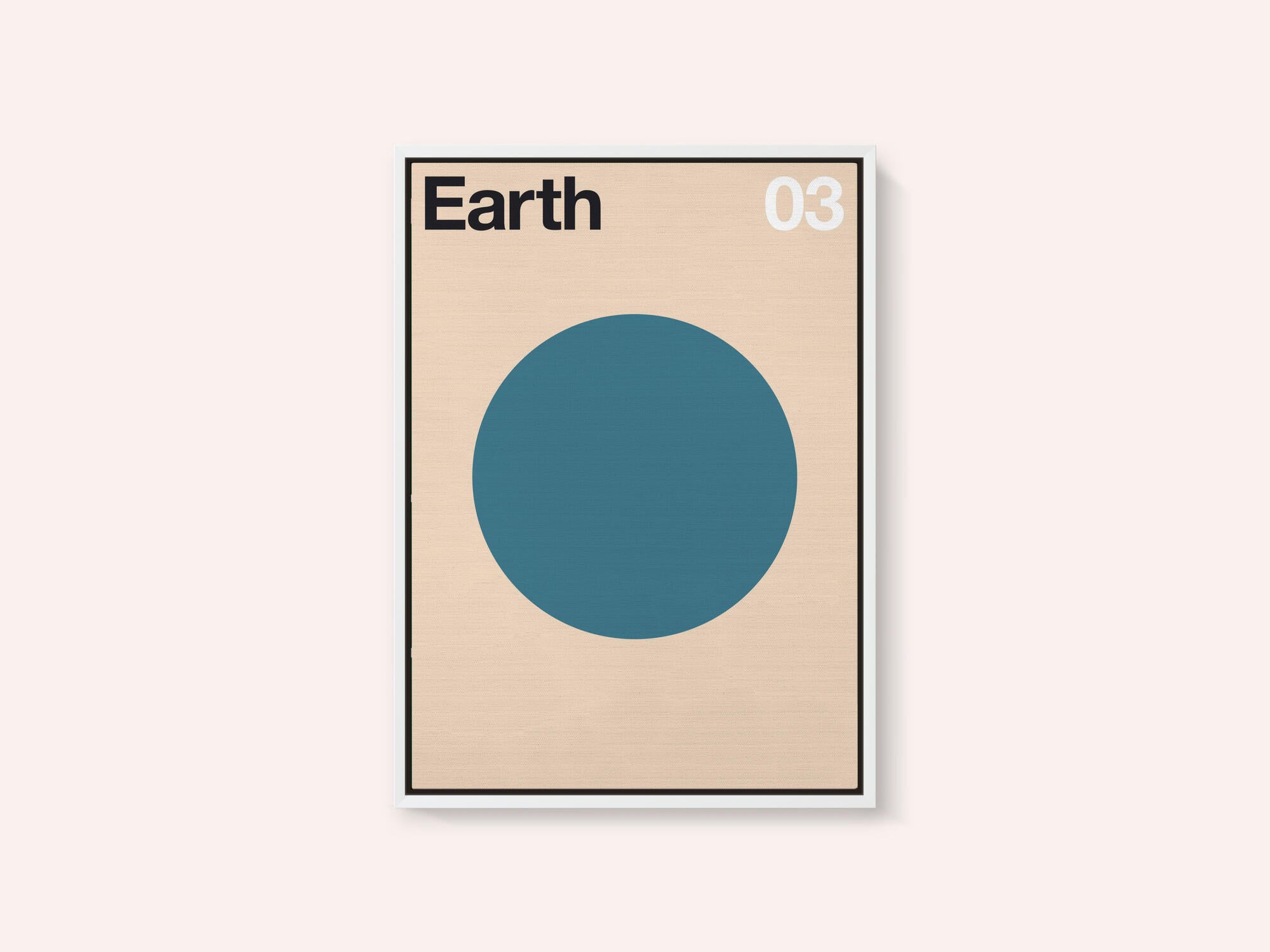 Minimalist Blue Planet