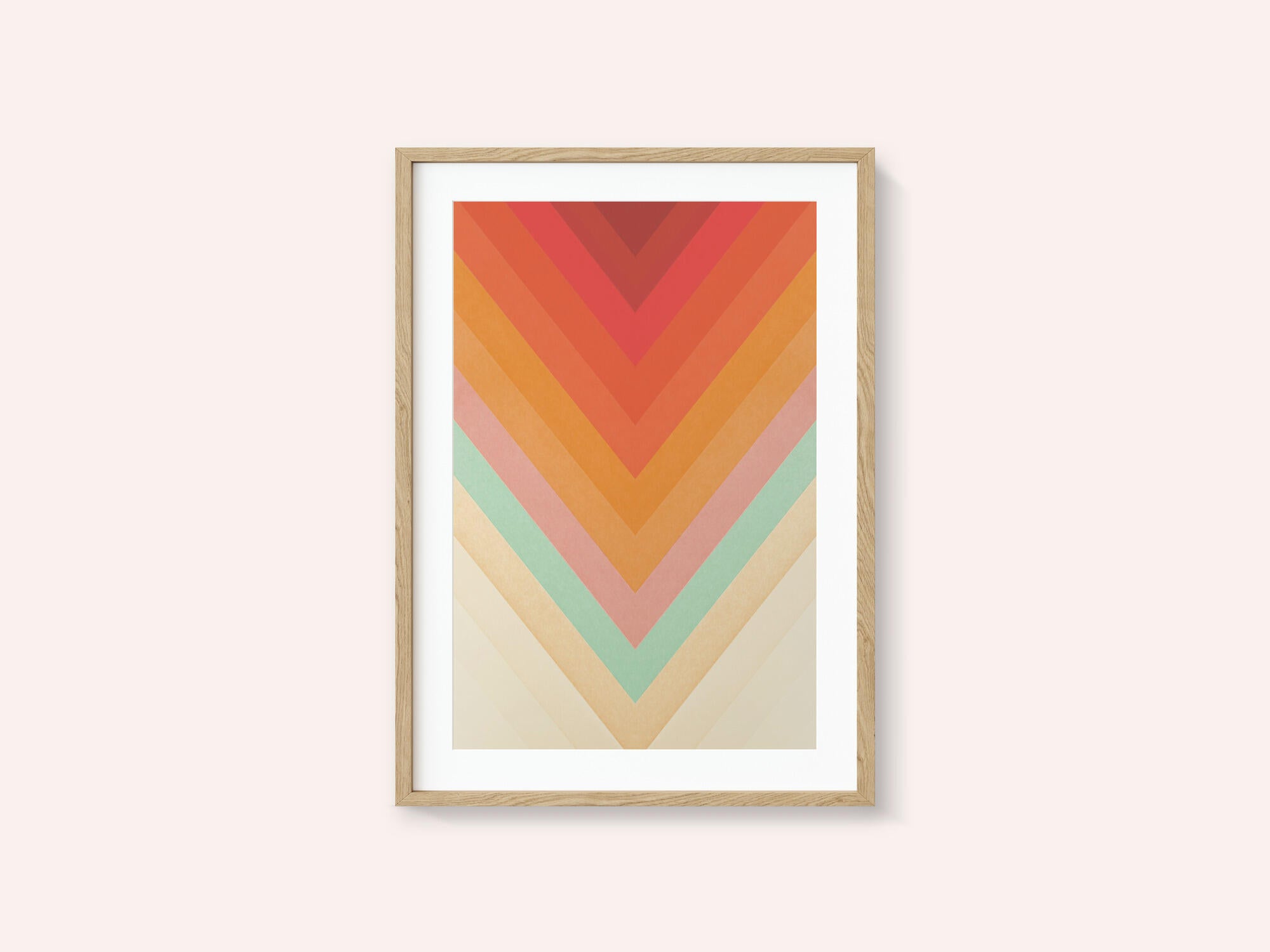 Retro Chevron Color Gradient