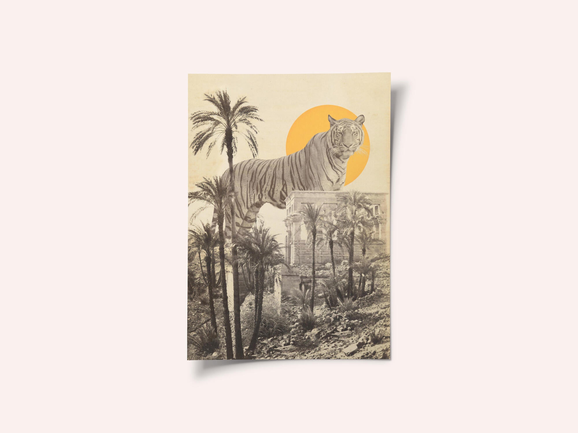 Giant Tiger In Ruins