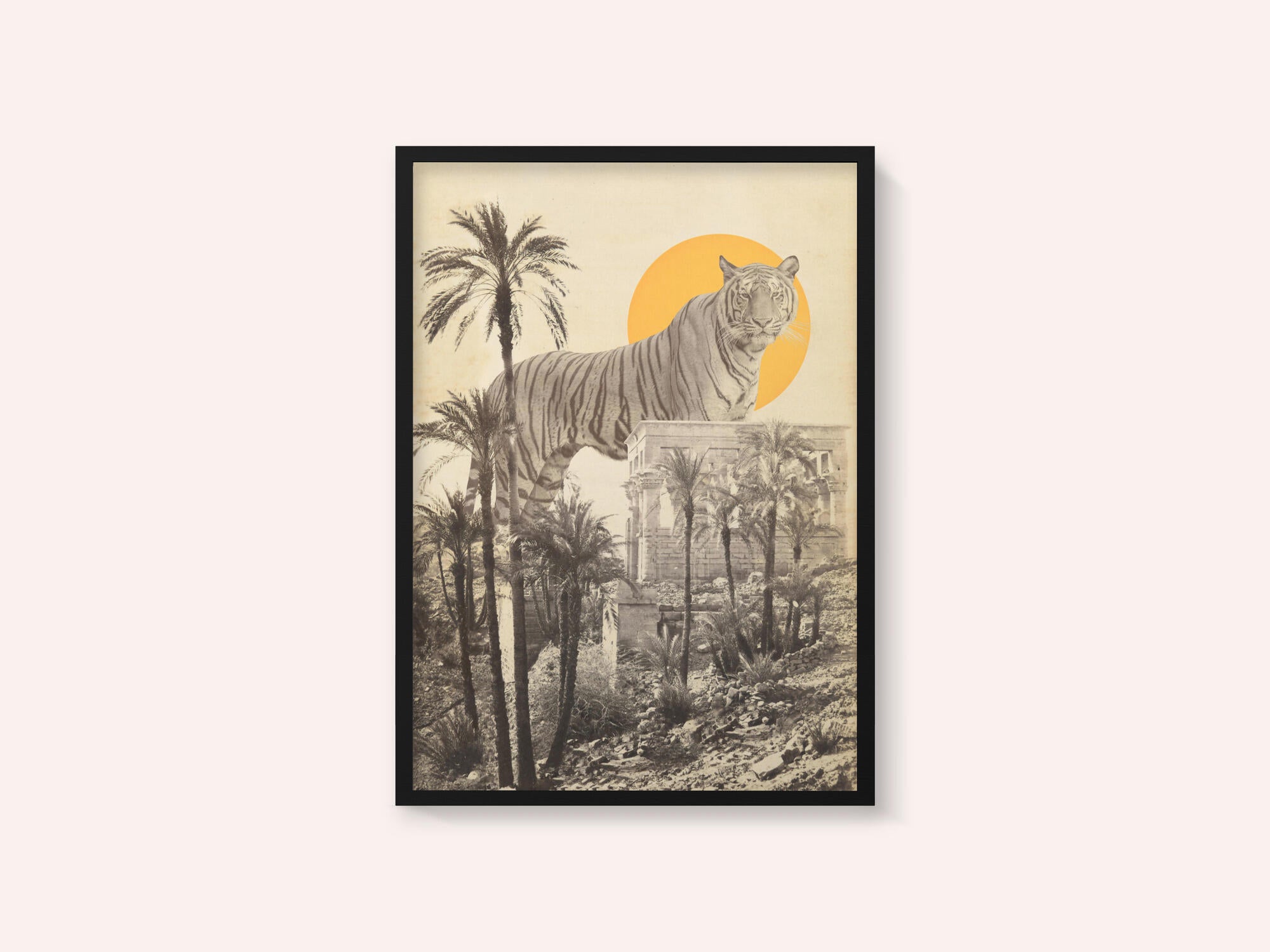 Giant Tiger In Ruins