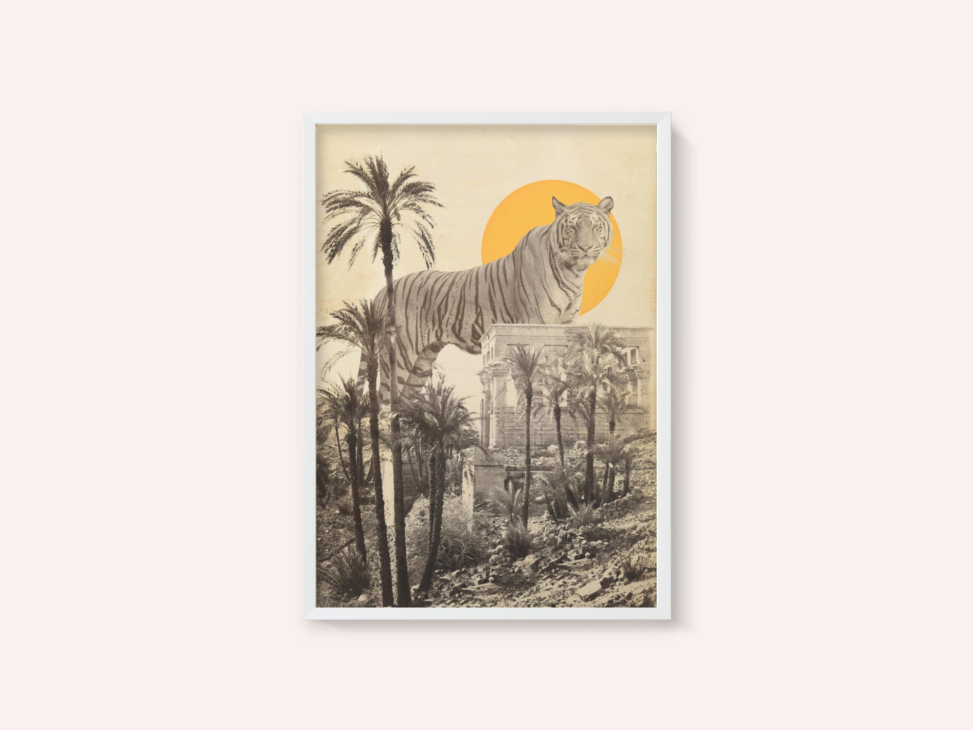 Giant Tiger In Ruins
