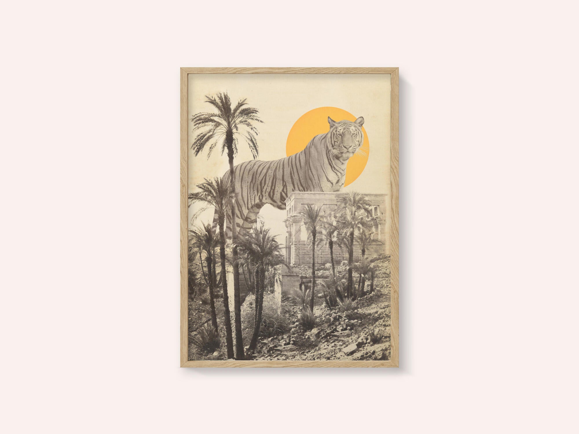 Giant Tiger In Ruins