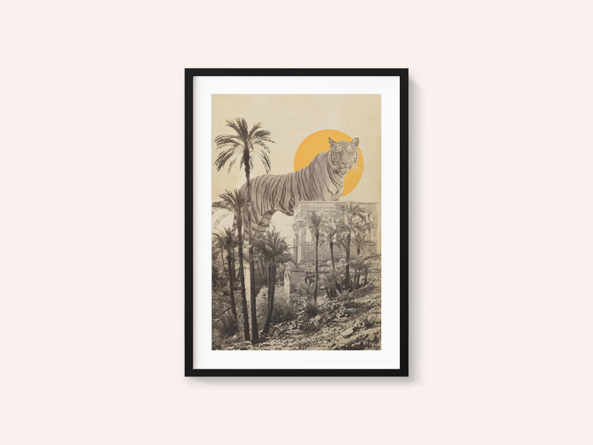Giant Tiger In Ruins