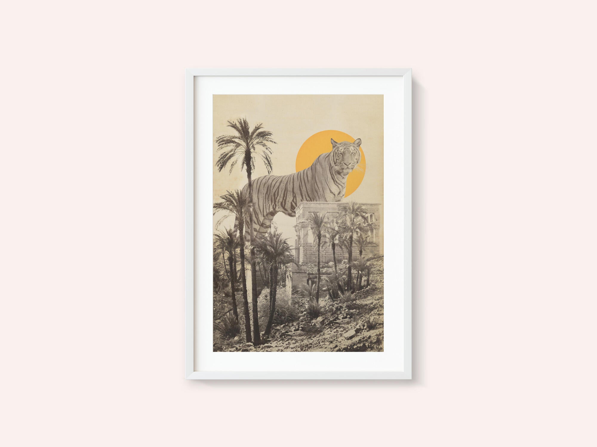 Giant Tiger In Ruins
