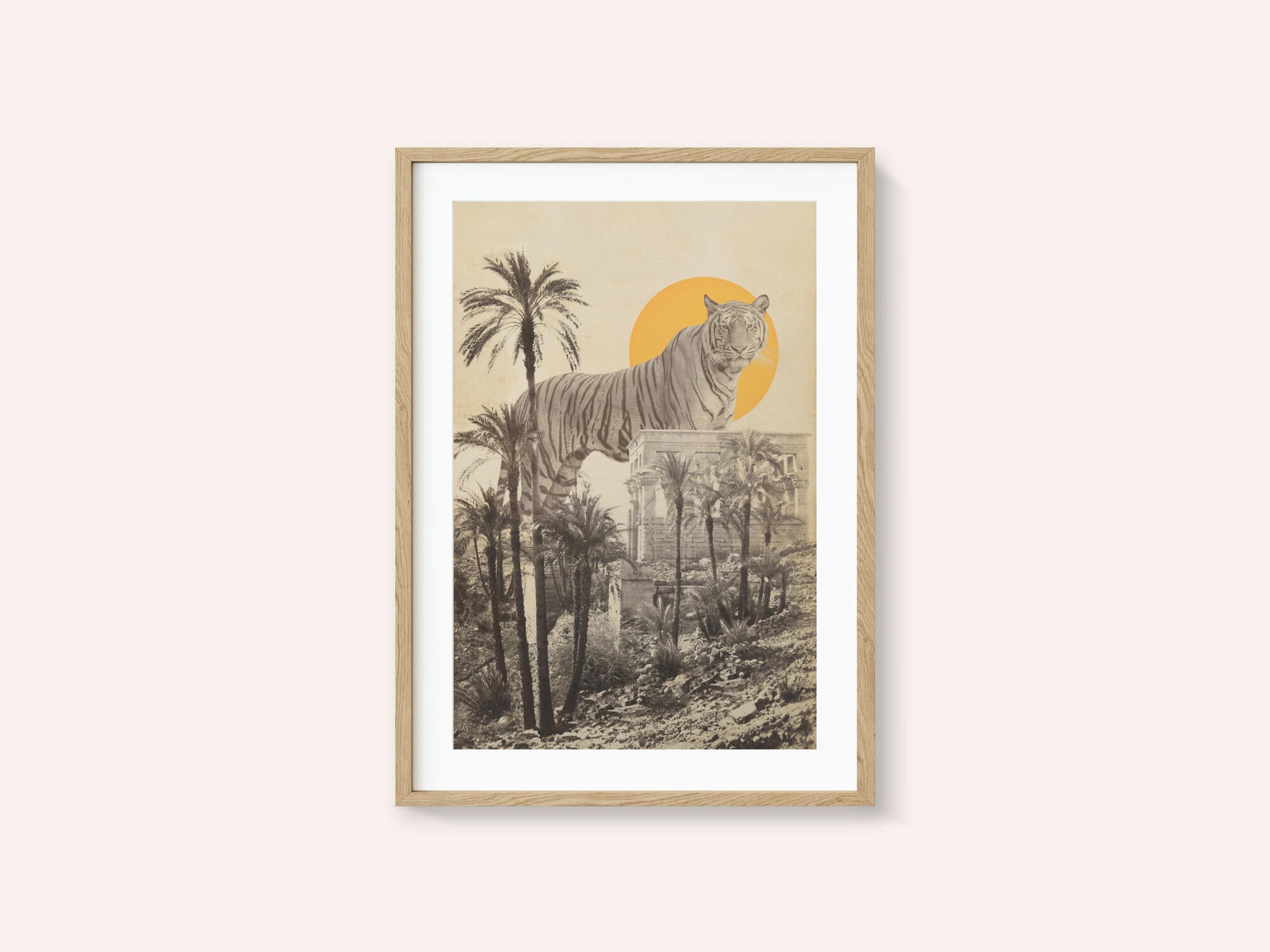 Giant Tiger In Ruins