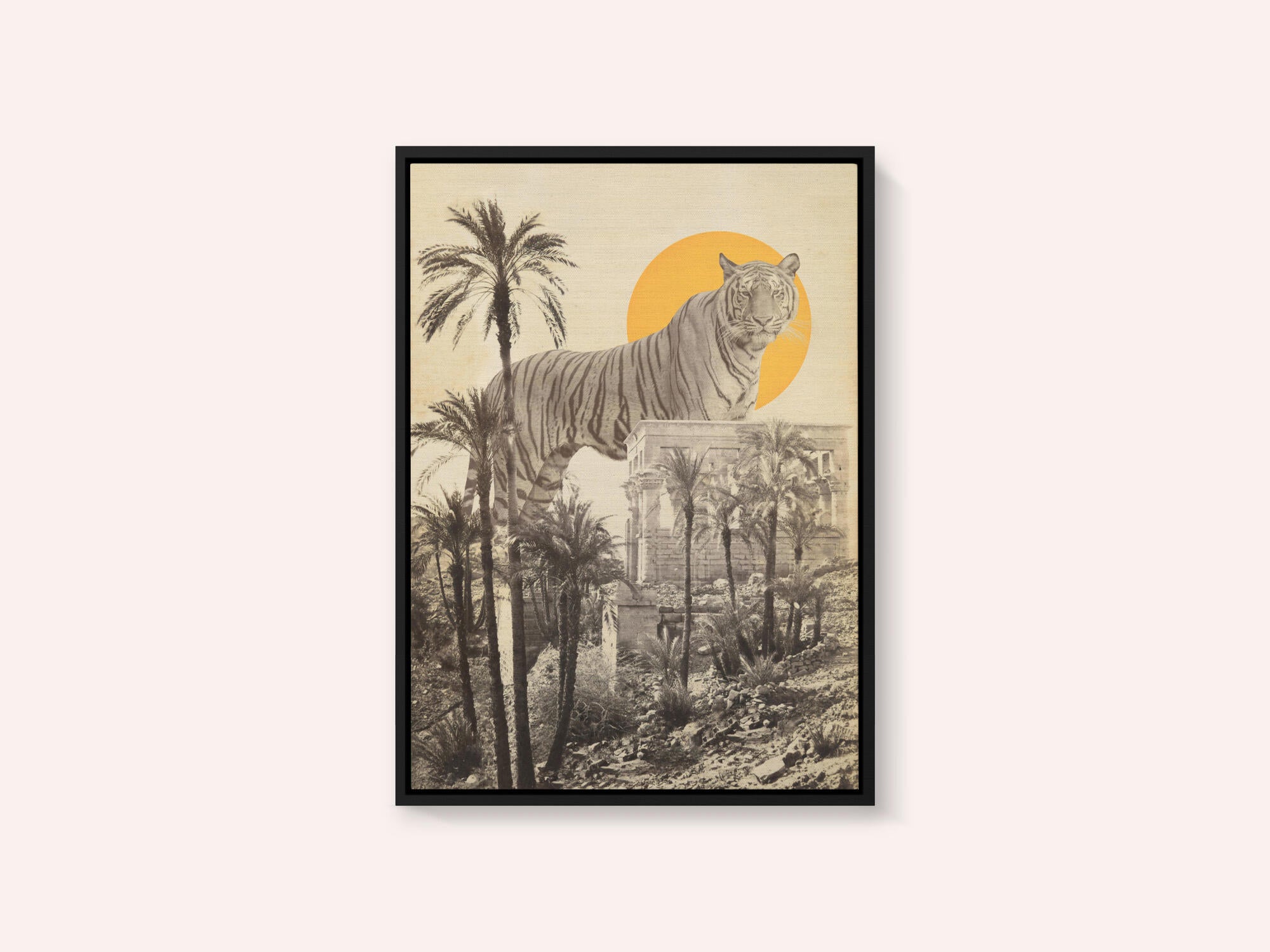 Giant Tiger In Ruins