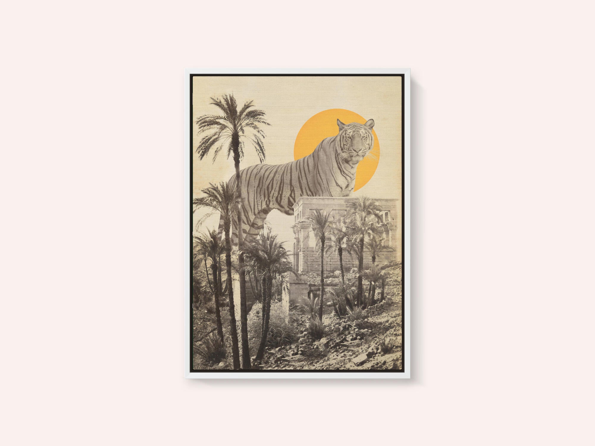 Giant Tiger In Ruins