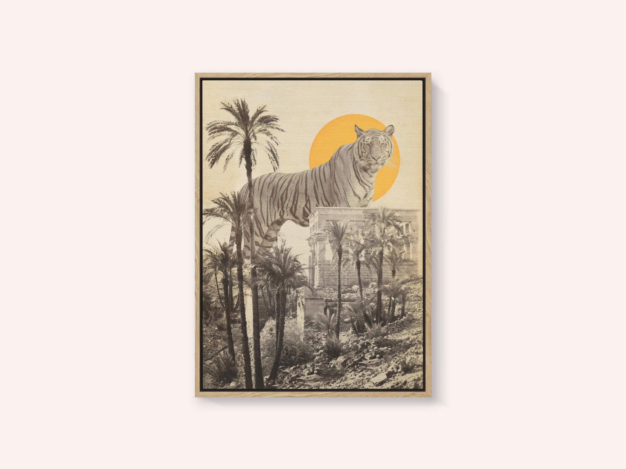 Giant Tiger In Ruins