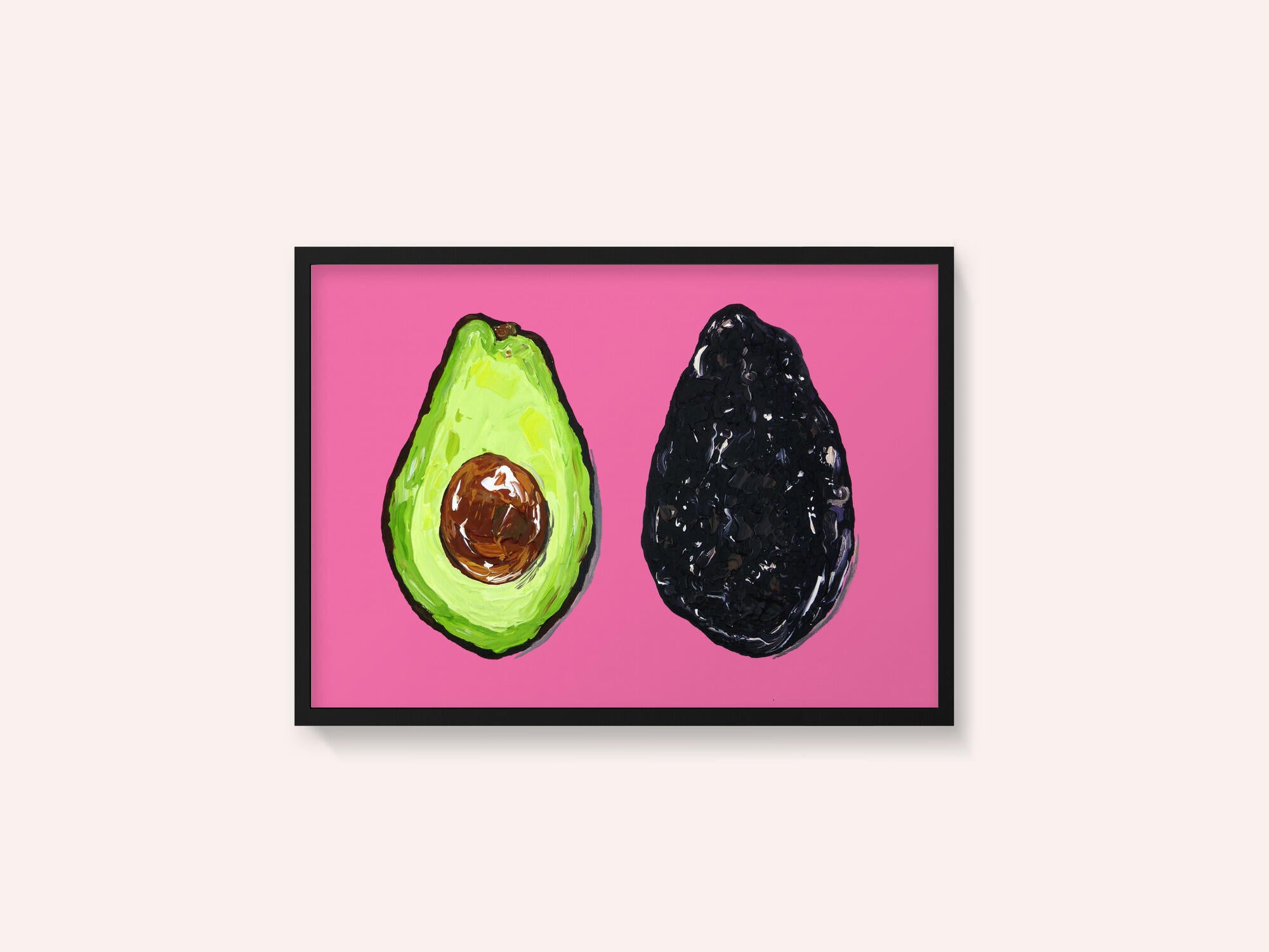 Avocado On Pink
