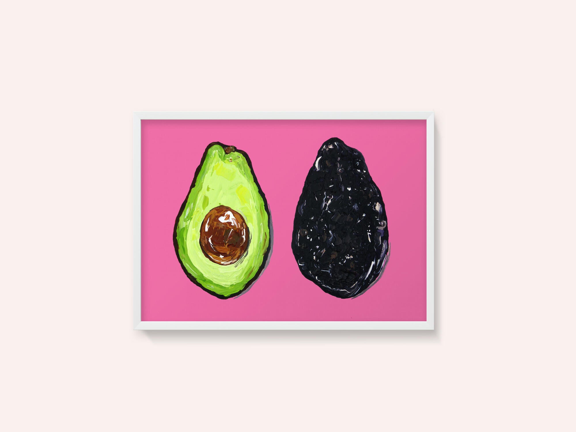 Avocado On Pink