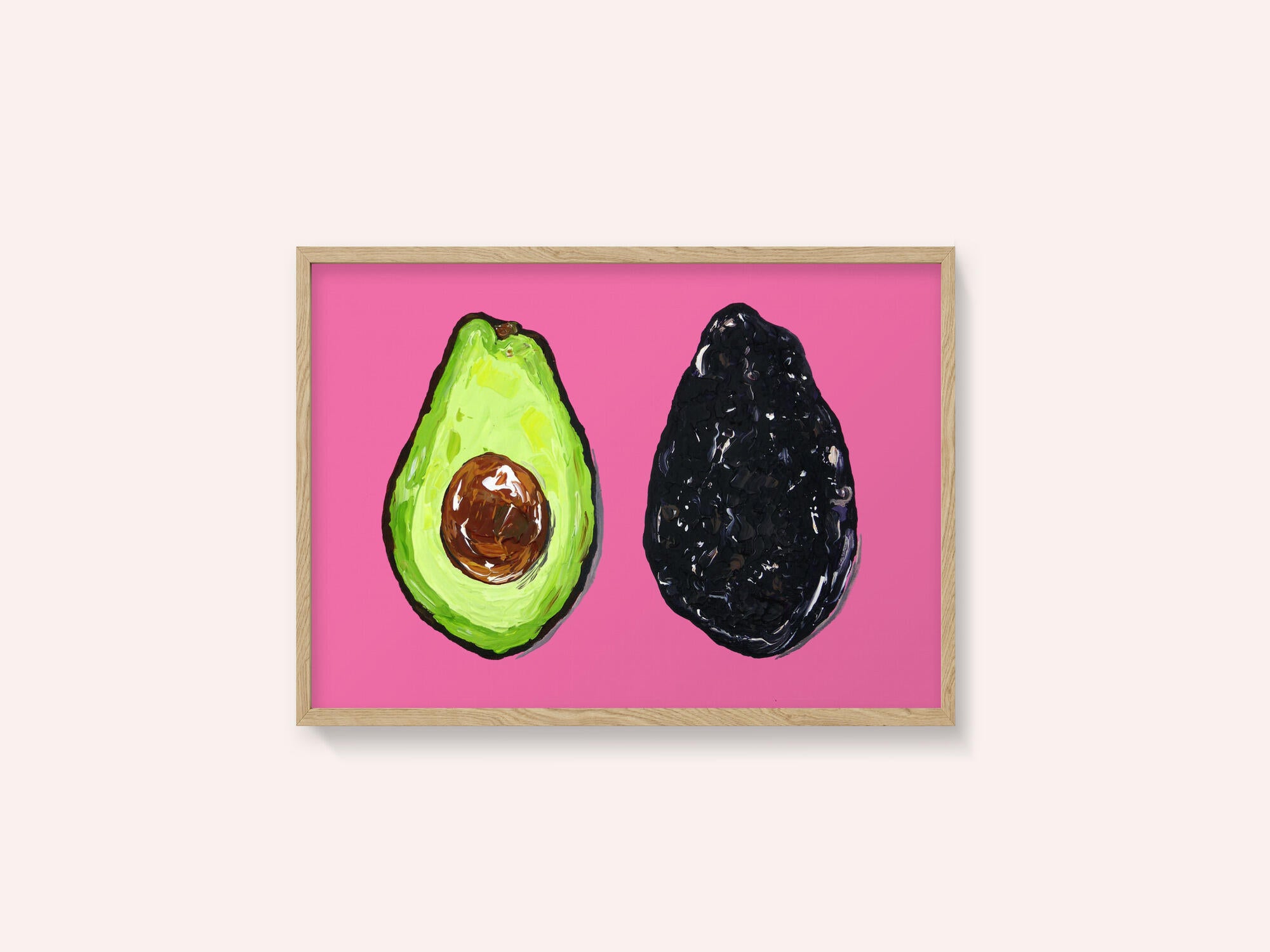 Avocado On Pink