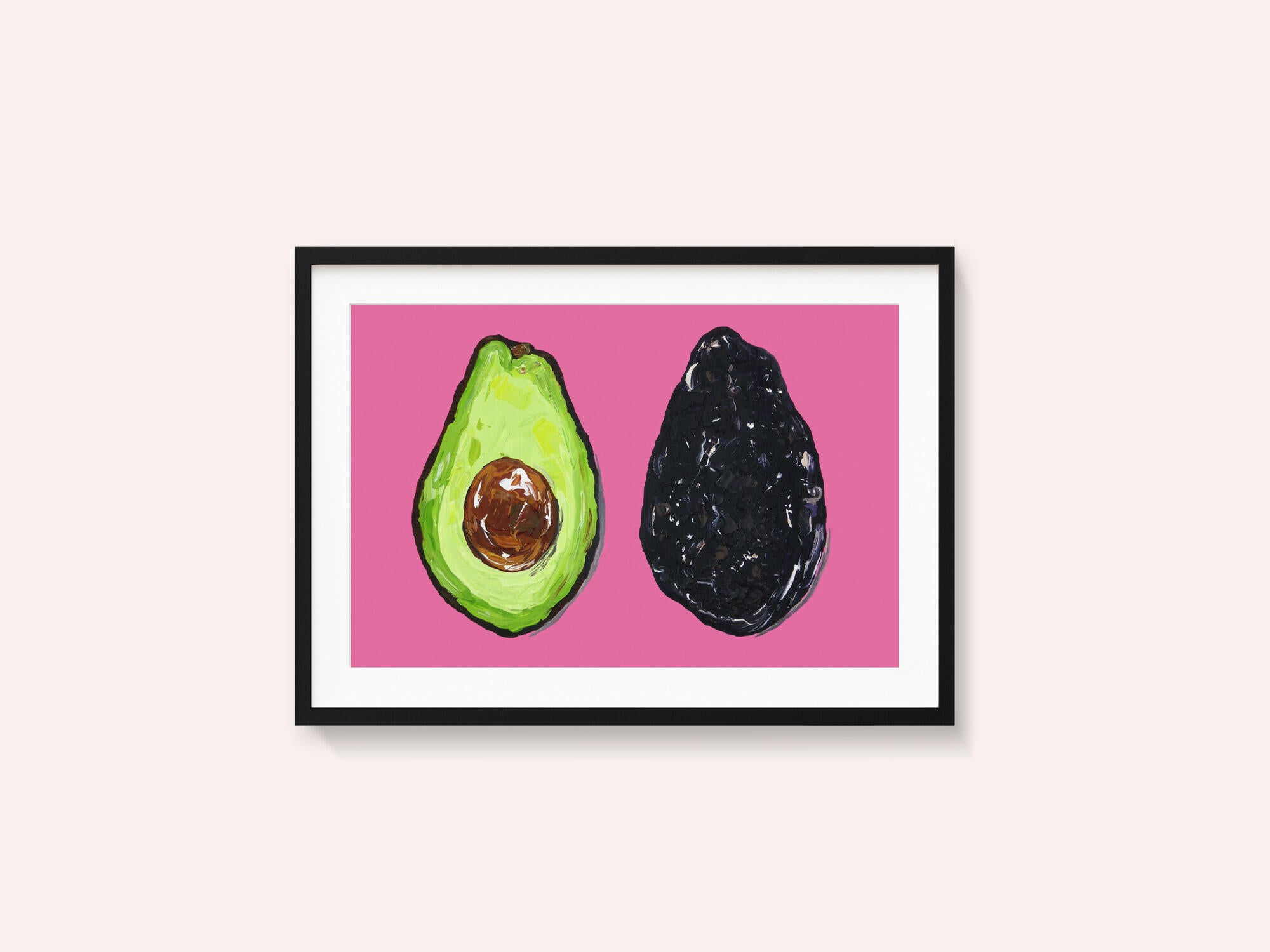 Avocado On Pink