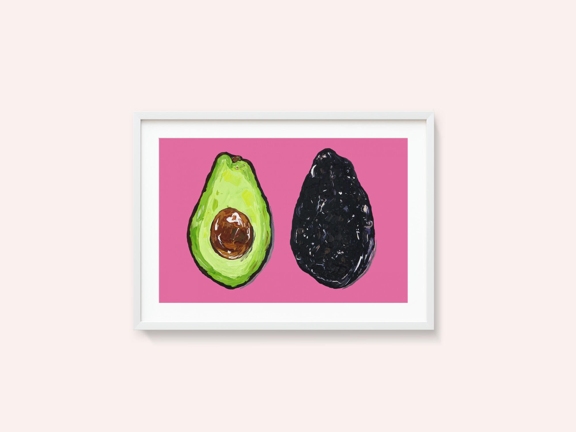 Avocado On Pink