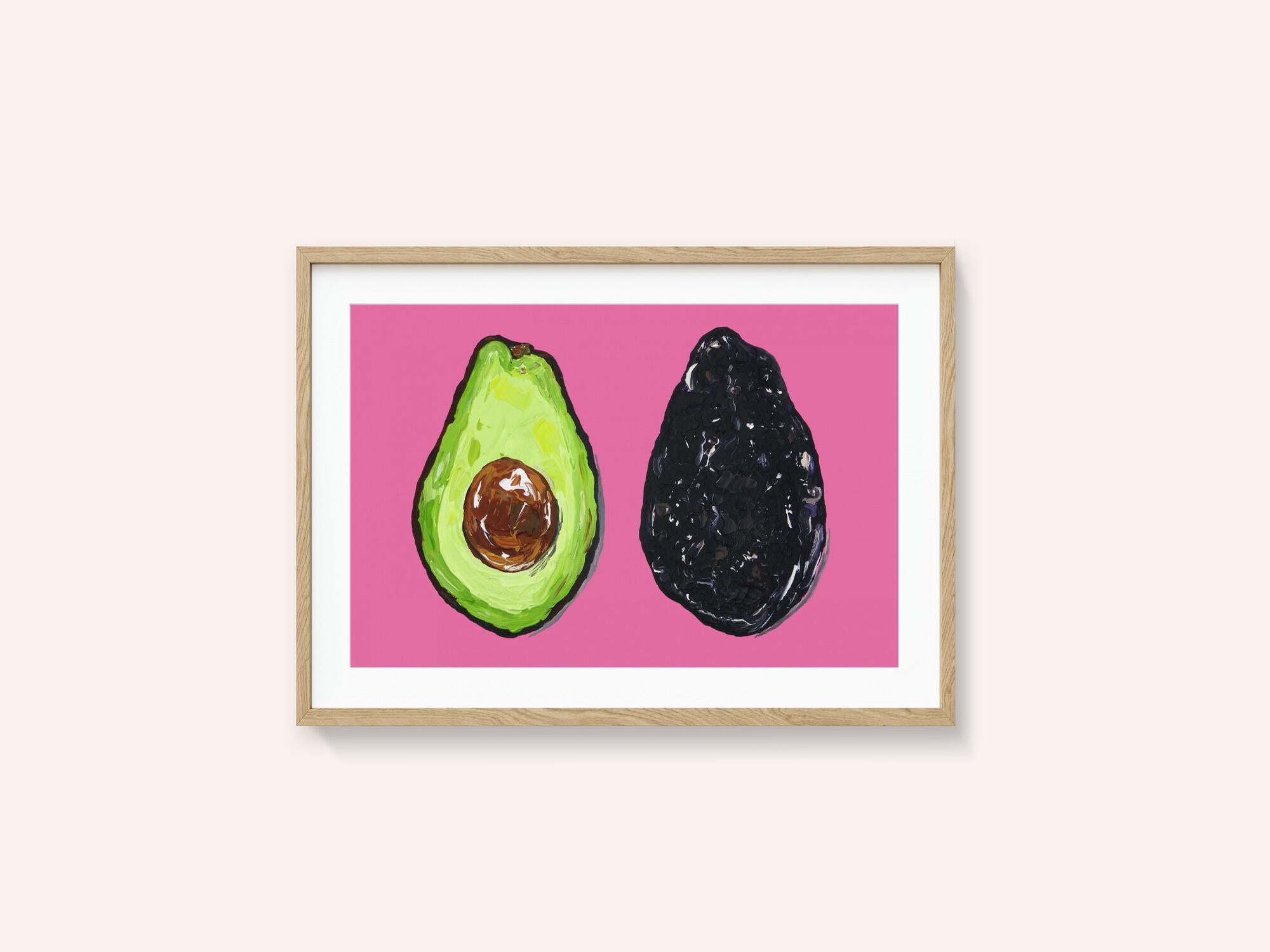 Avocado On Pink