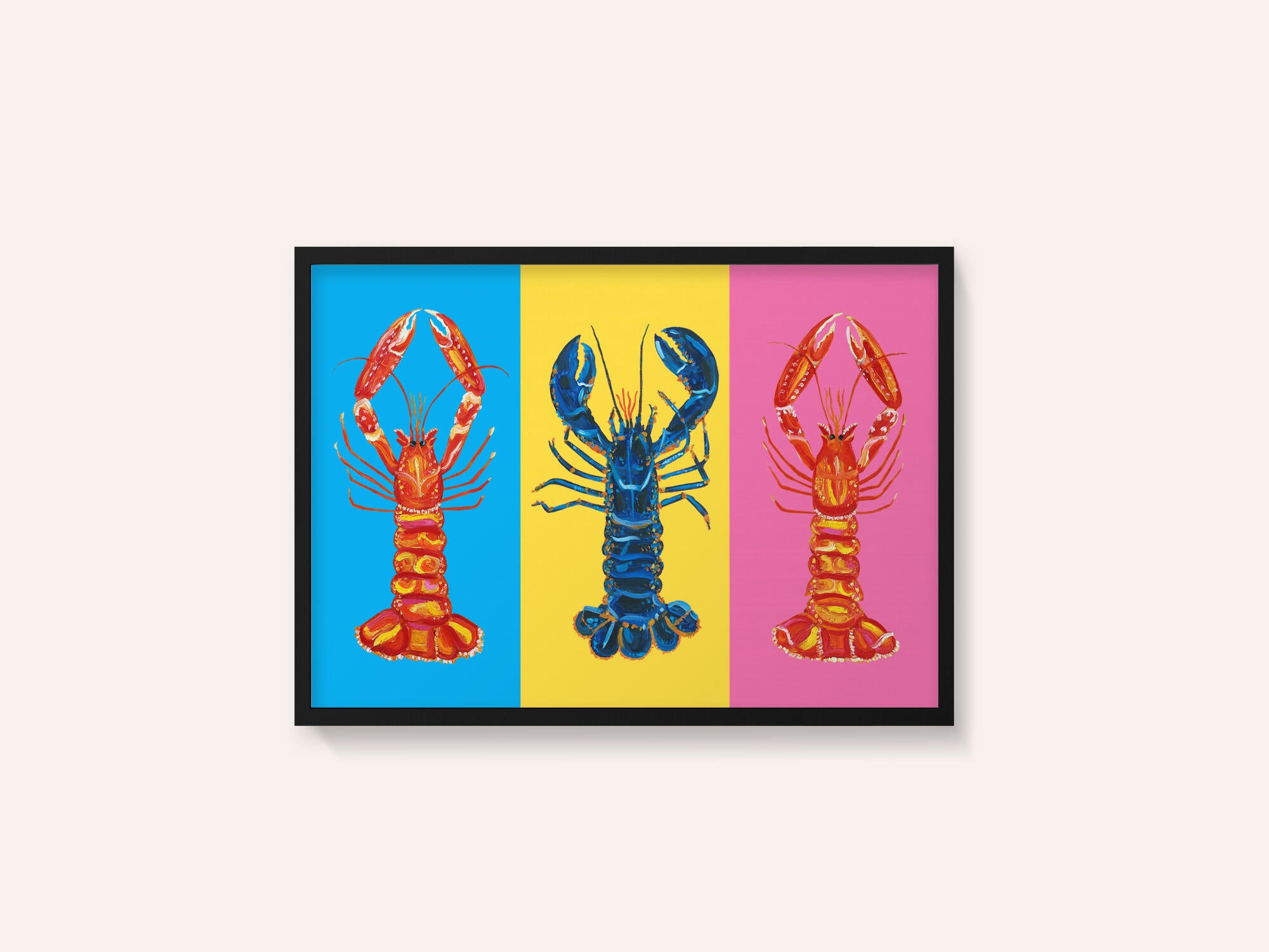 Lobster Langoustines Pop Art