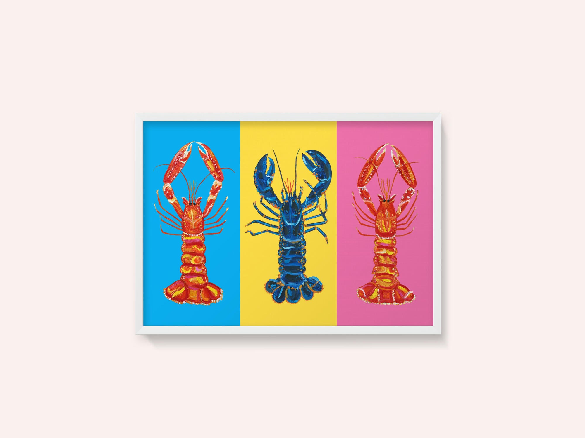 Lobster Langoustines Pop Art