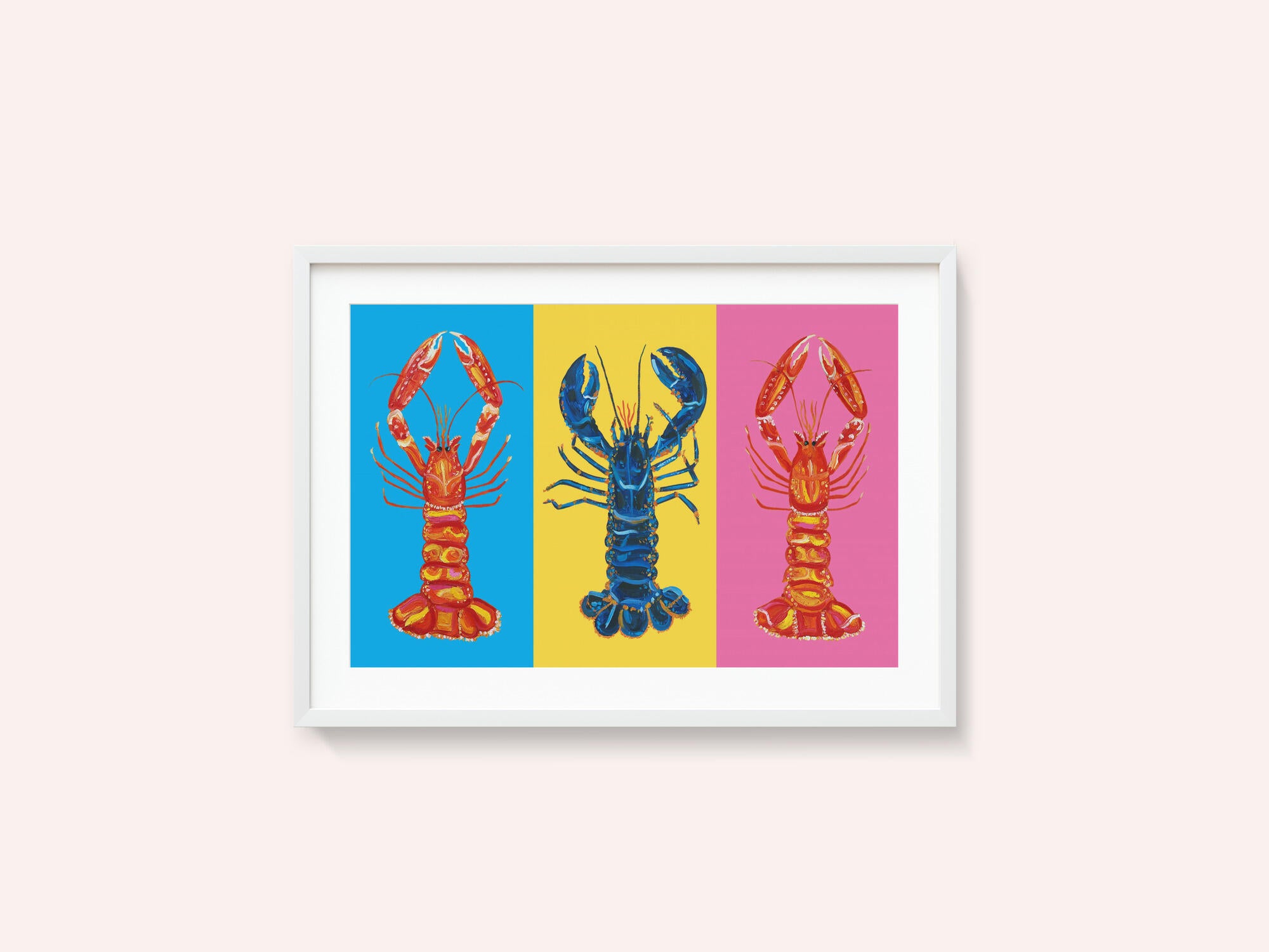 Lobster Langoustines Pop Art