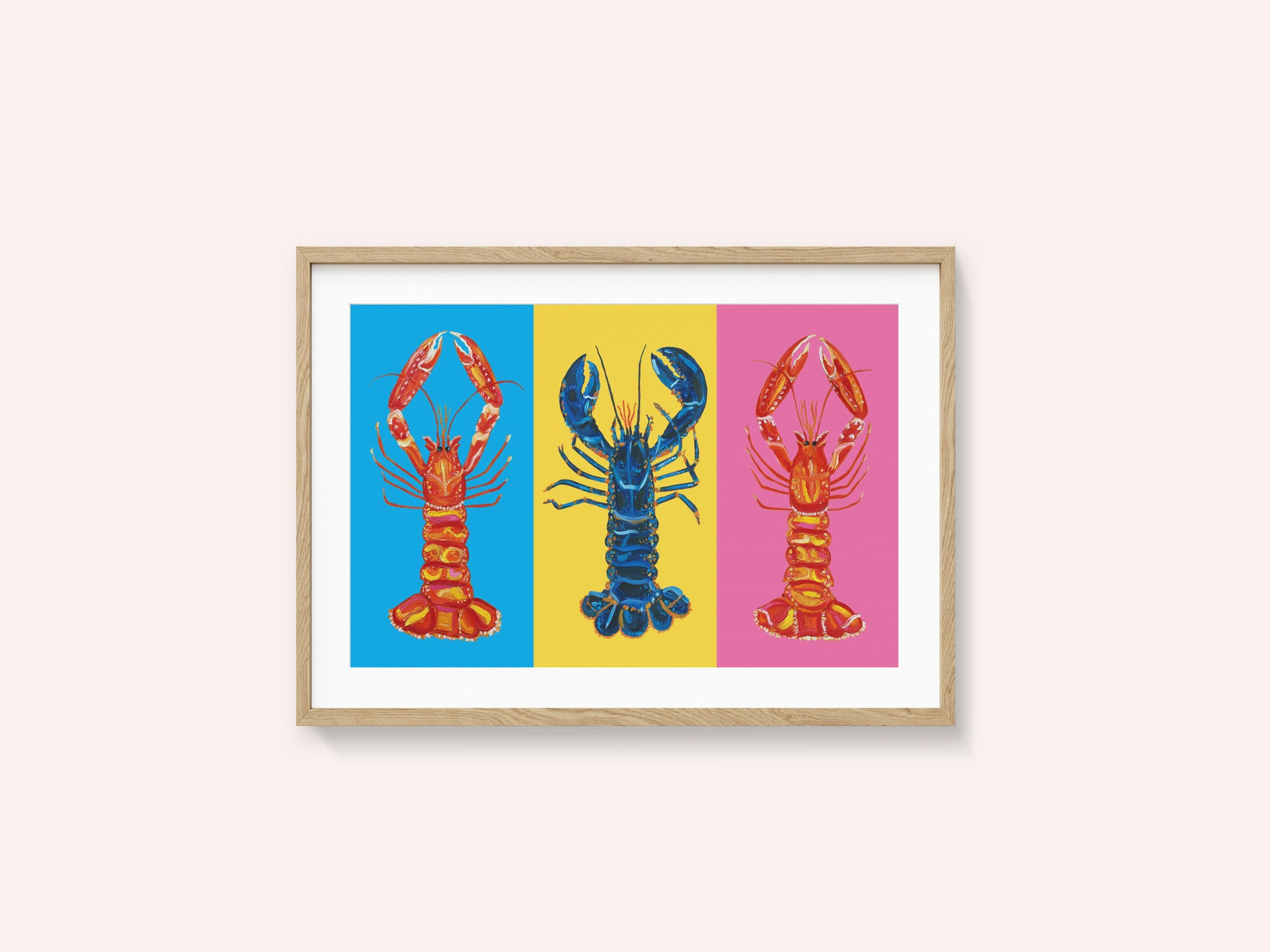 Lobster Langoustines Pop Art