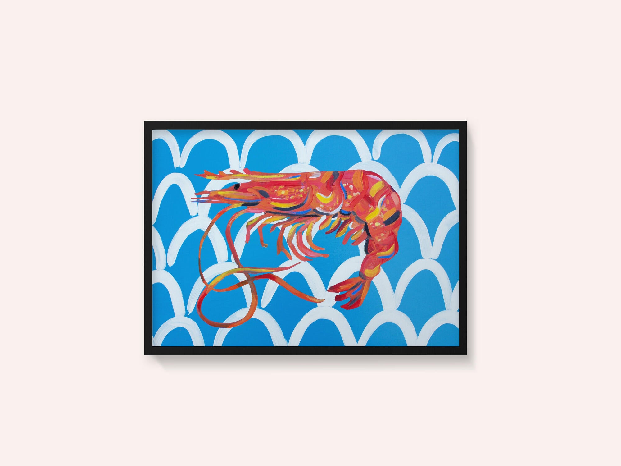 Prawn On Blue Wavey