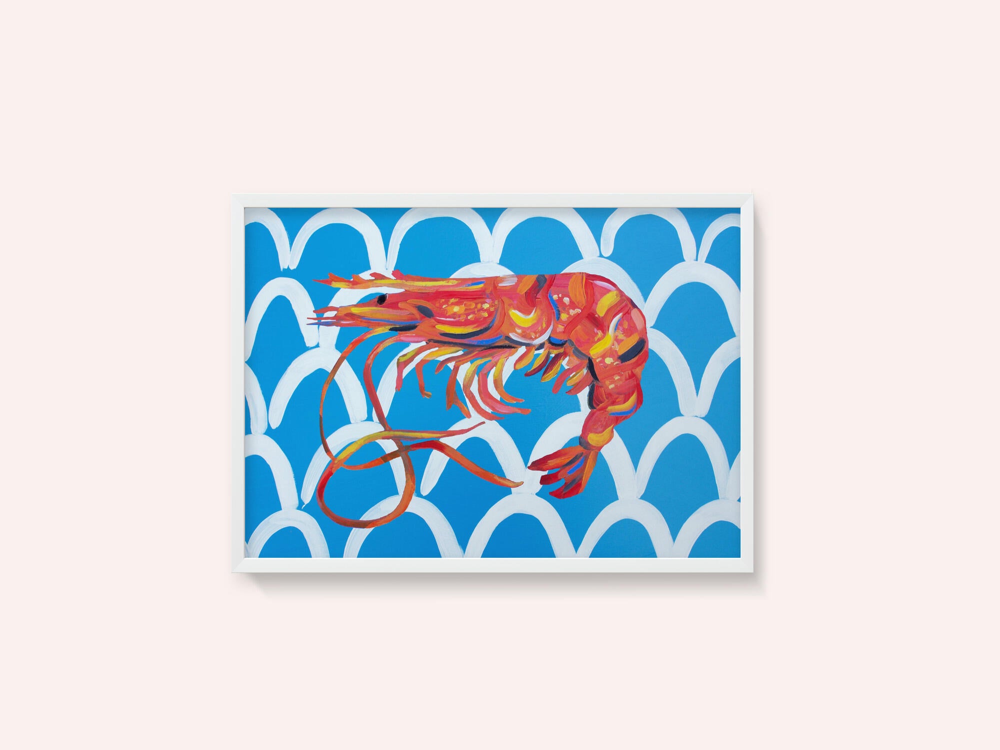 Prawn On Blue Wavey