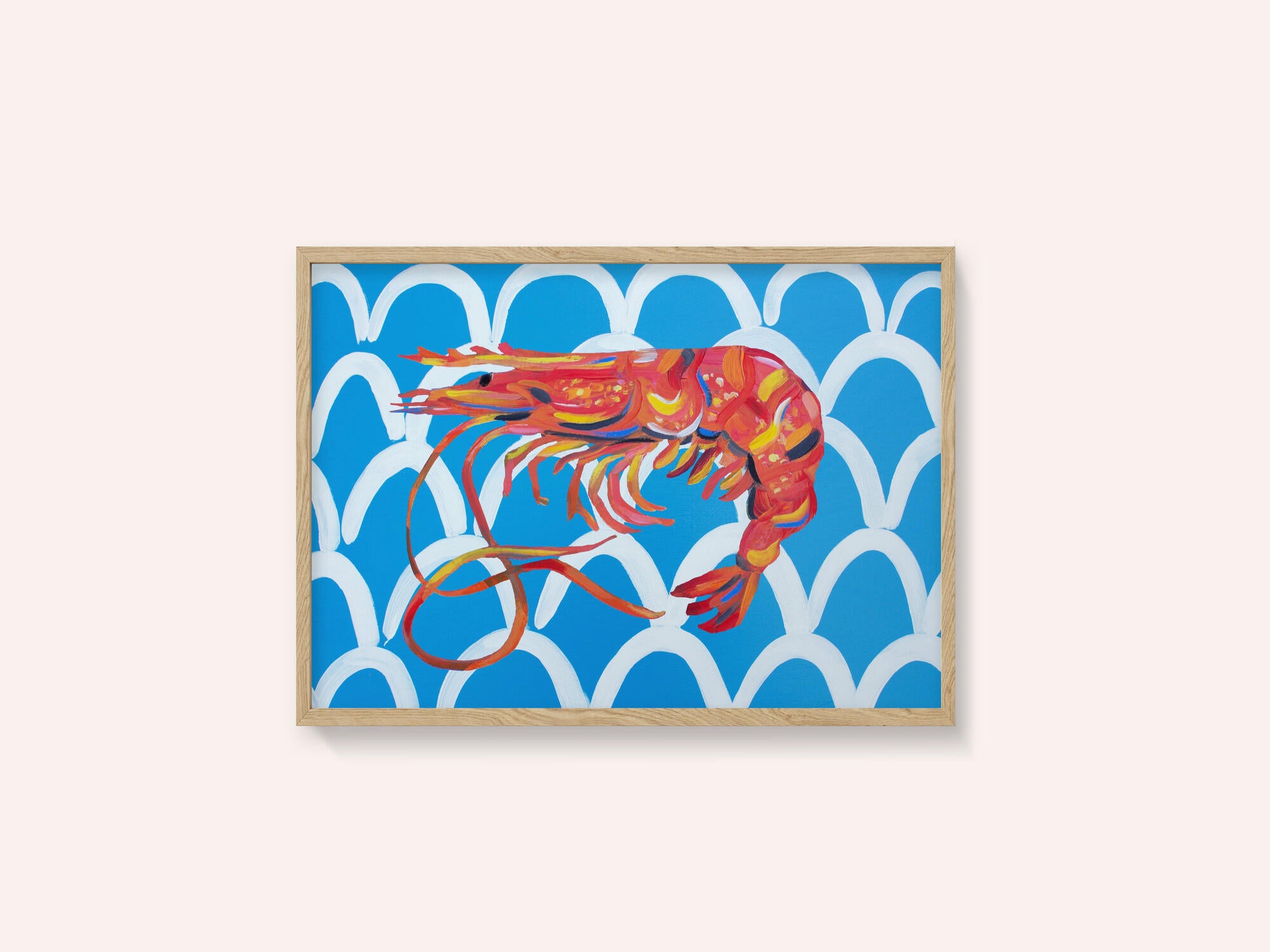 Prawn On Blue Wavey