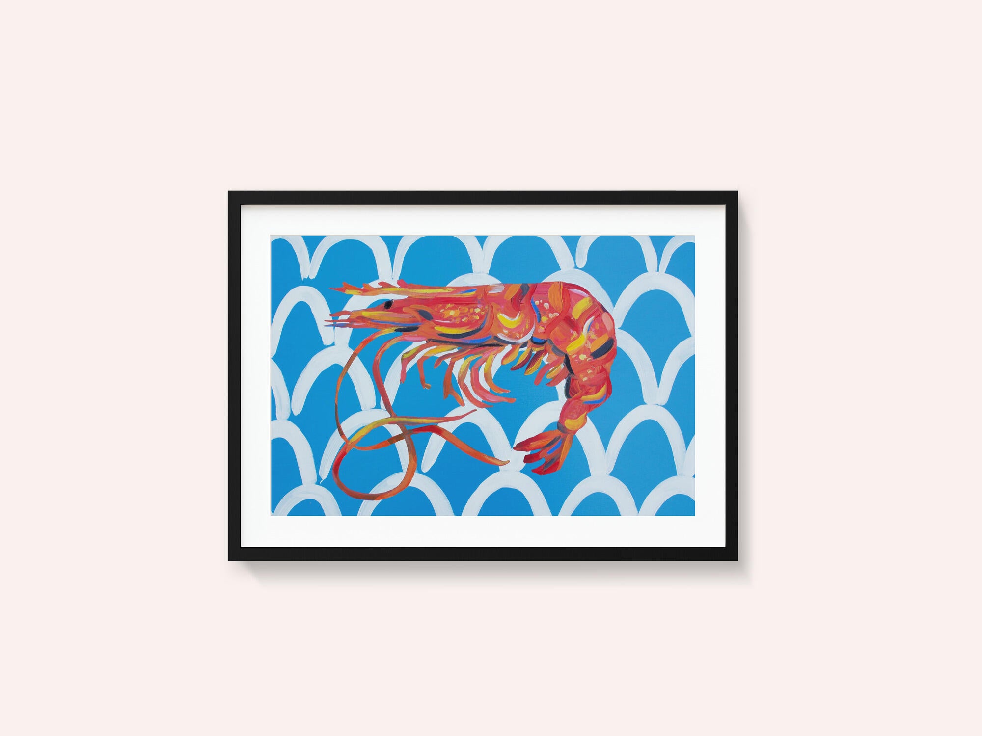 Prawn On Blue Wavey