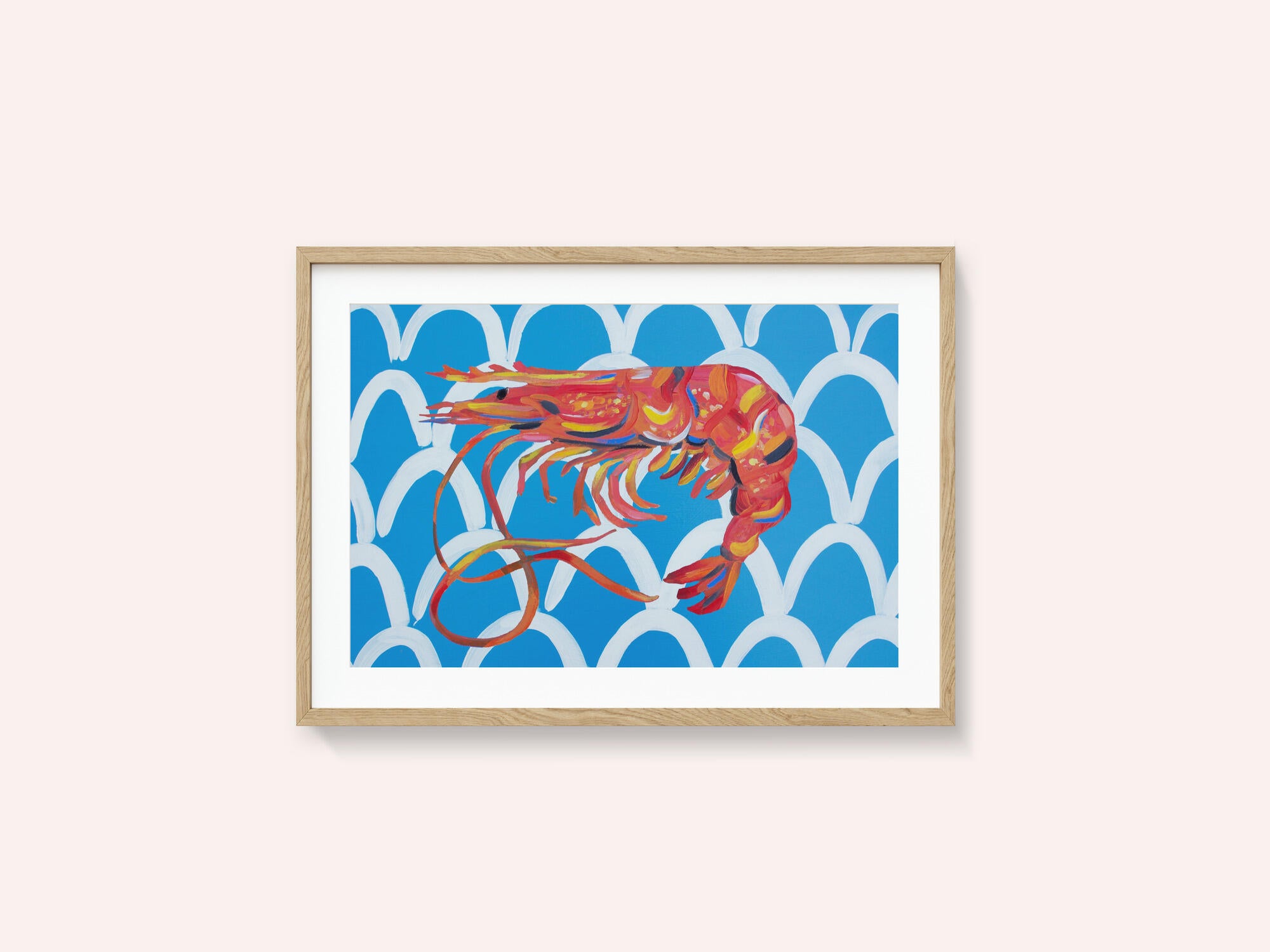 Prawn On Blue Wavey