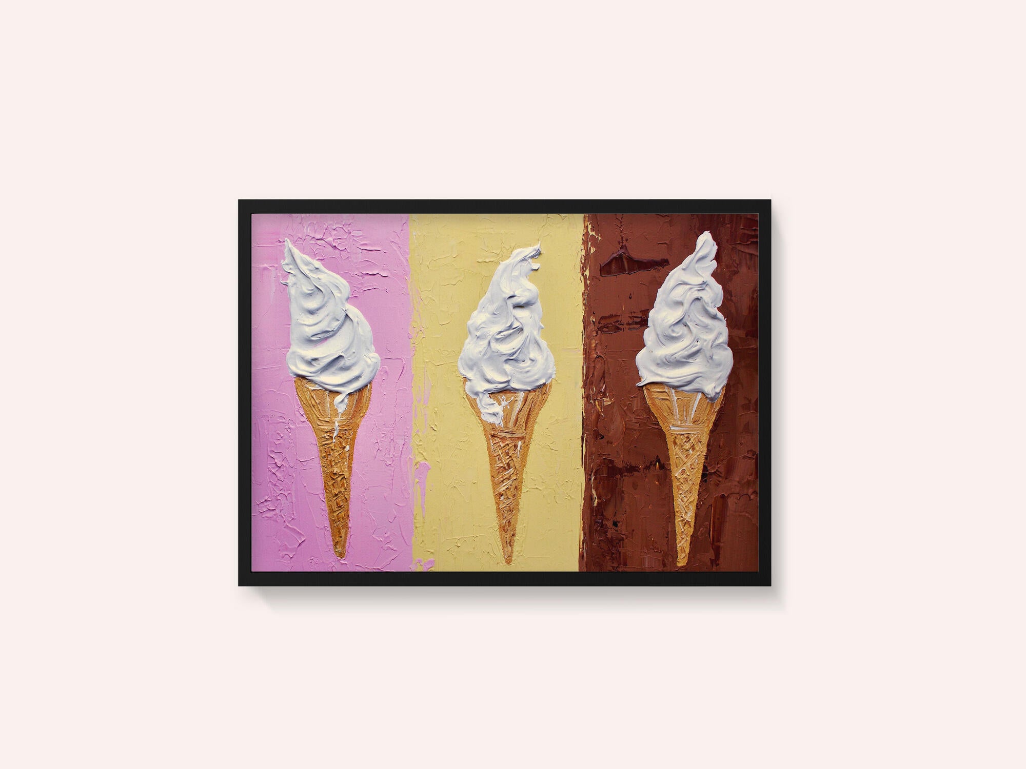 Ice Creams On Neapolitan