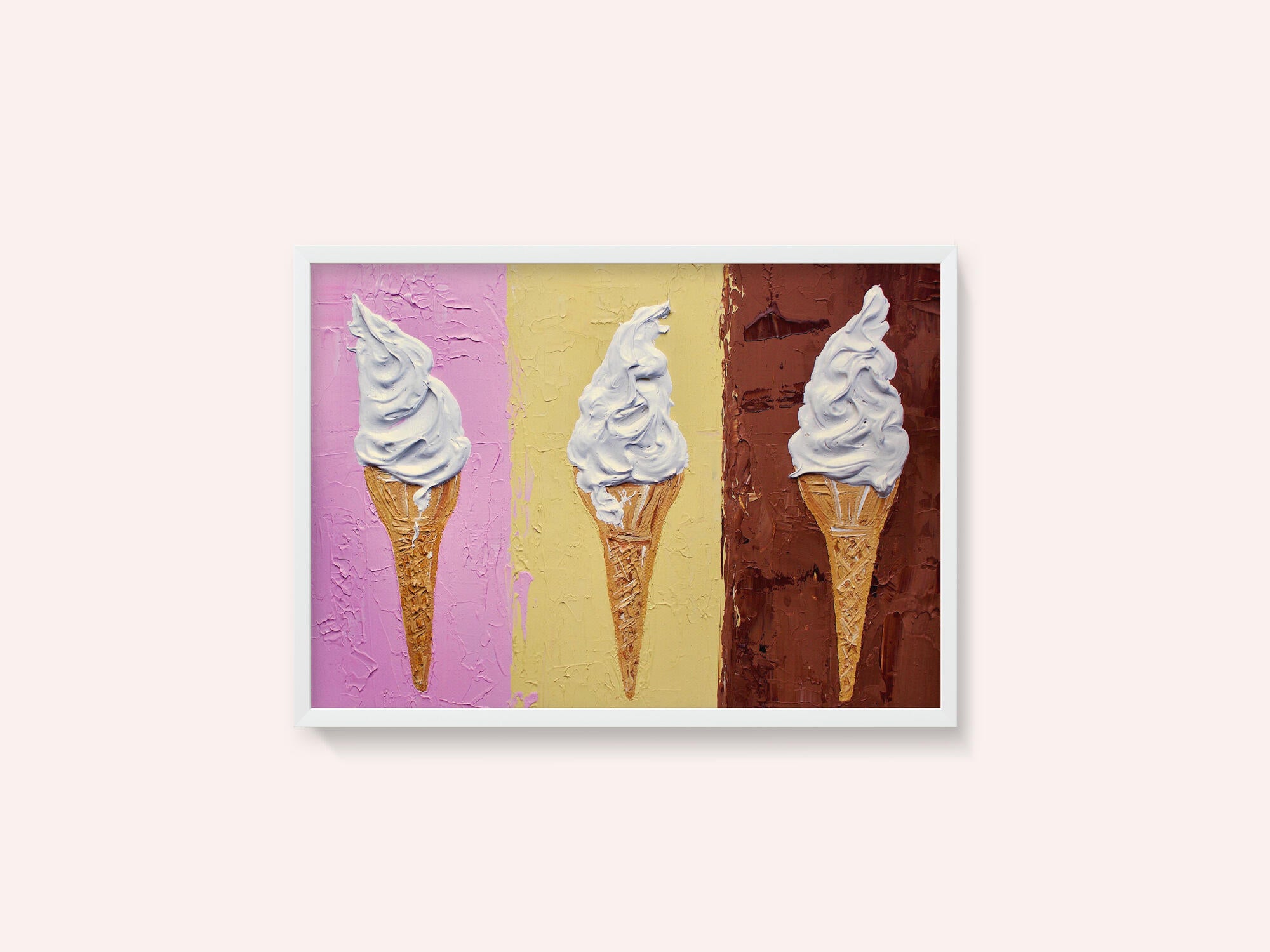 Ice Creams On Neapolitan