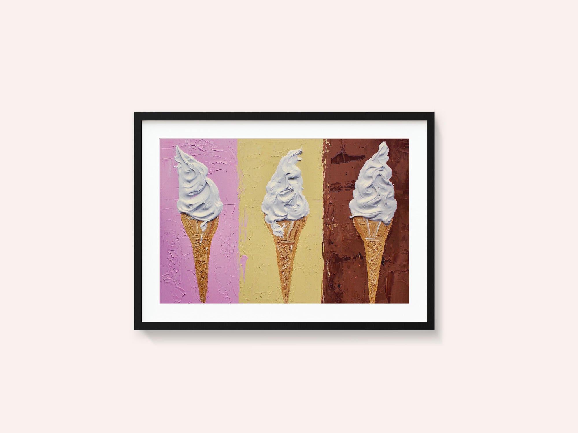 Ice Creams On Neapolitan