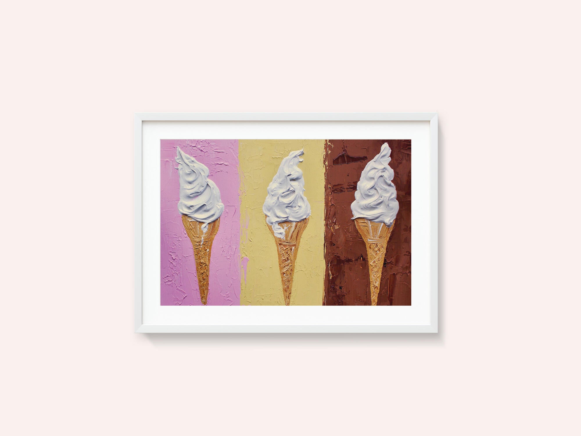 Ice Creams On Neapolitan