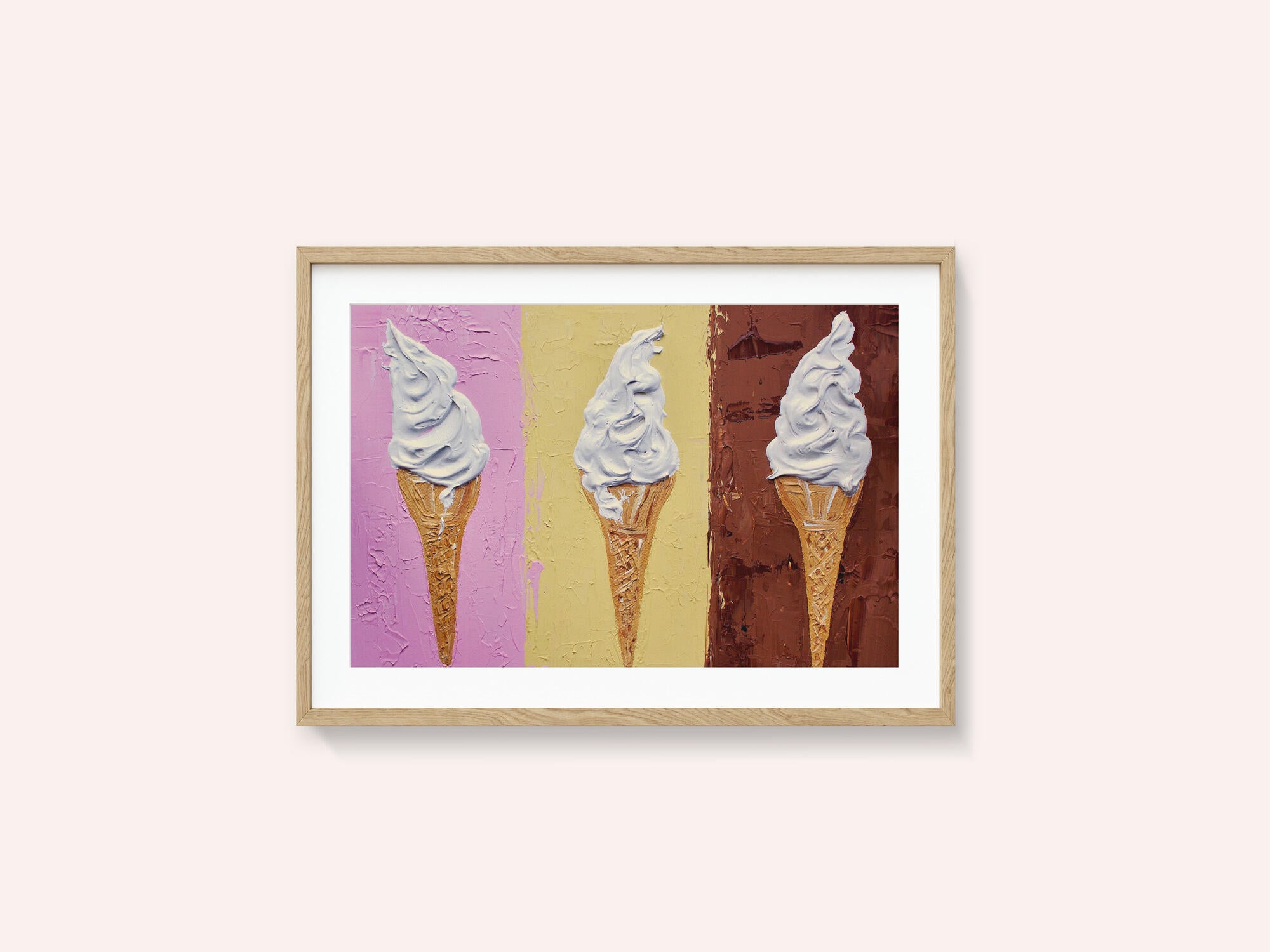 Ice Creams On Neapolitan