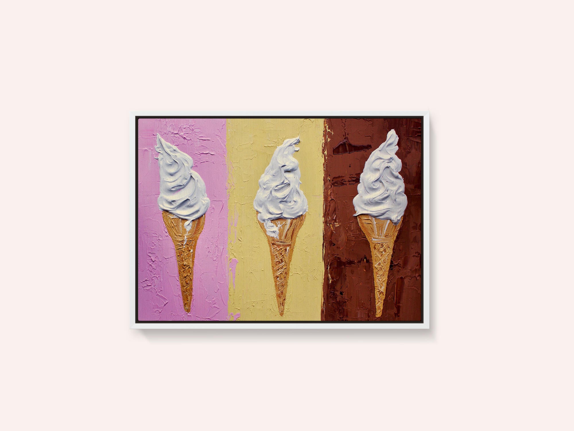 Ice Creams On Neapolitan